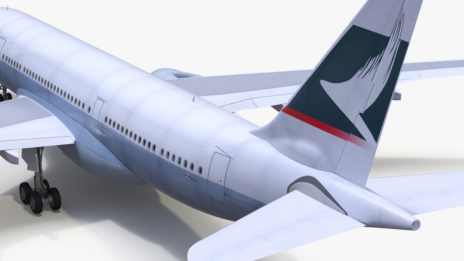 Cathay Pacific Airbus A330-200 Rigged 3D