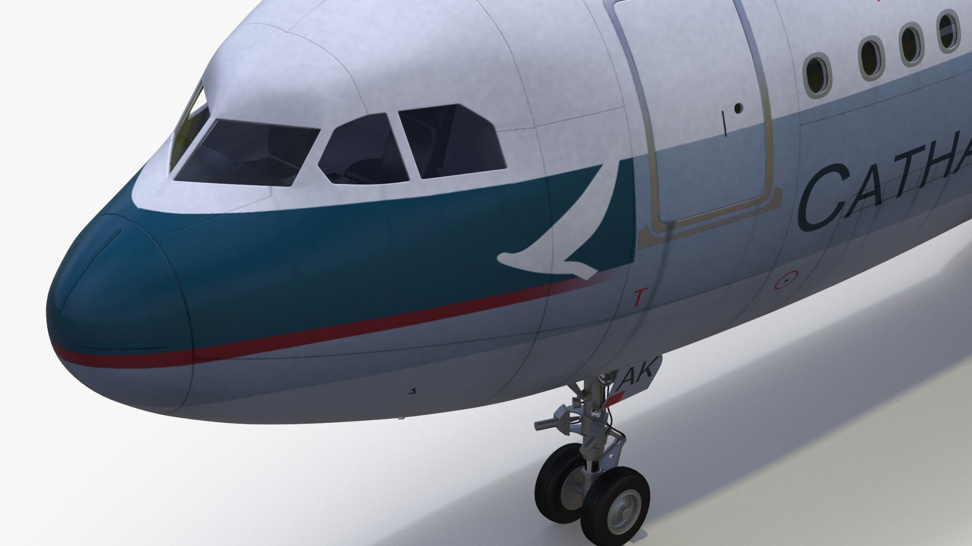 Cathay Pacific Airbus A330-200 Rigged 3D