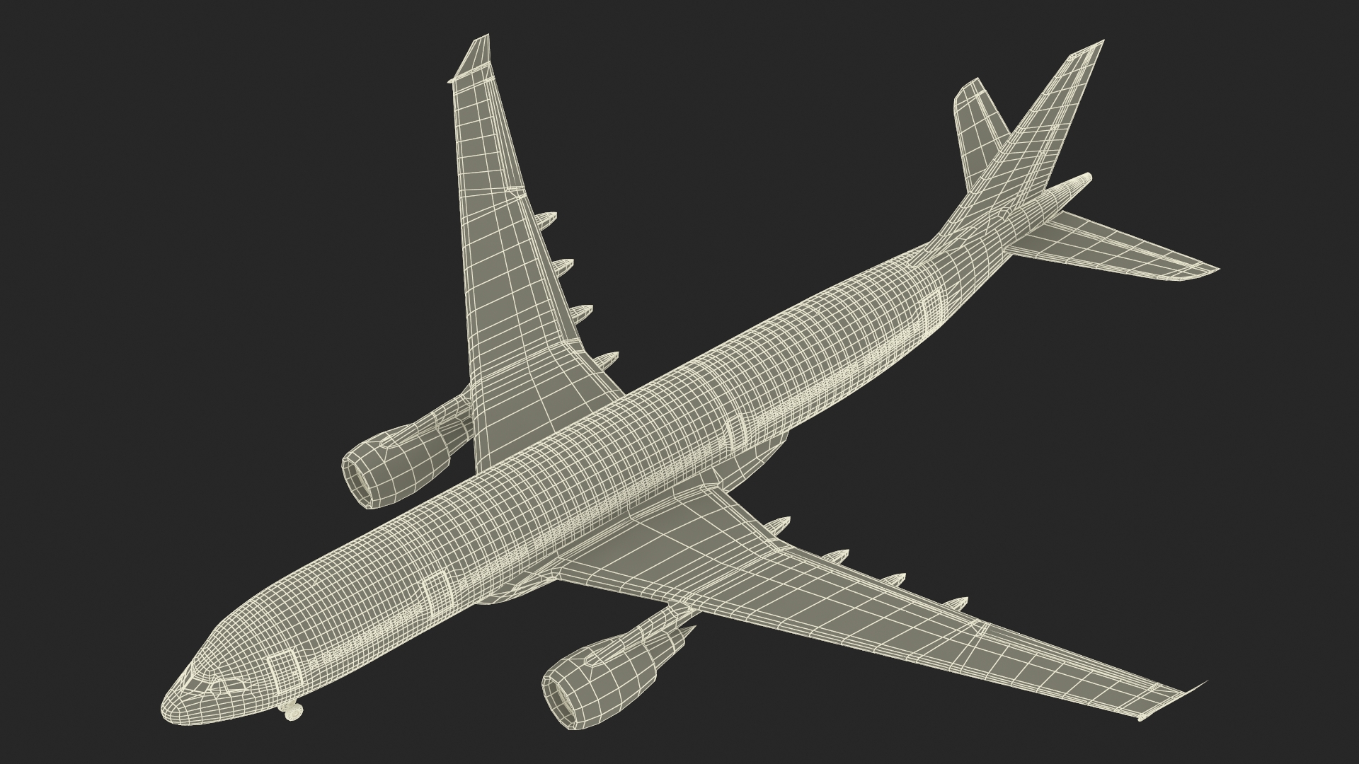 Cathay Pacific Airbus A330-200 Rigged 3D