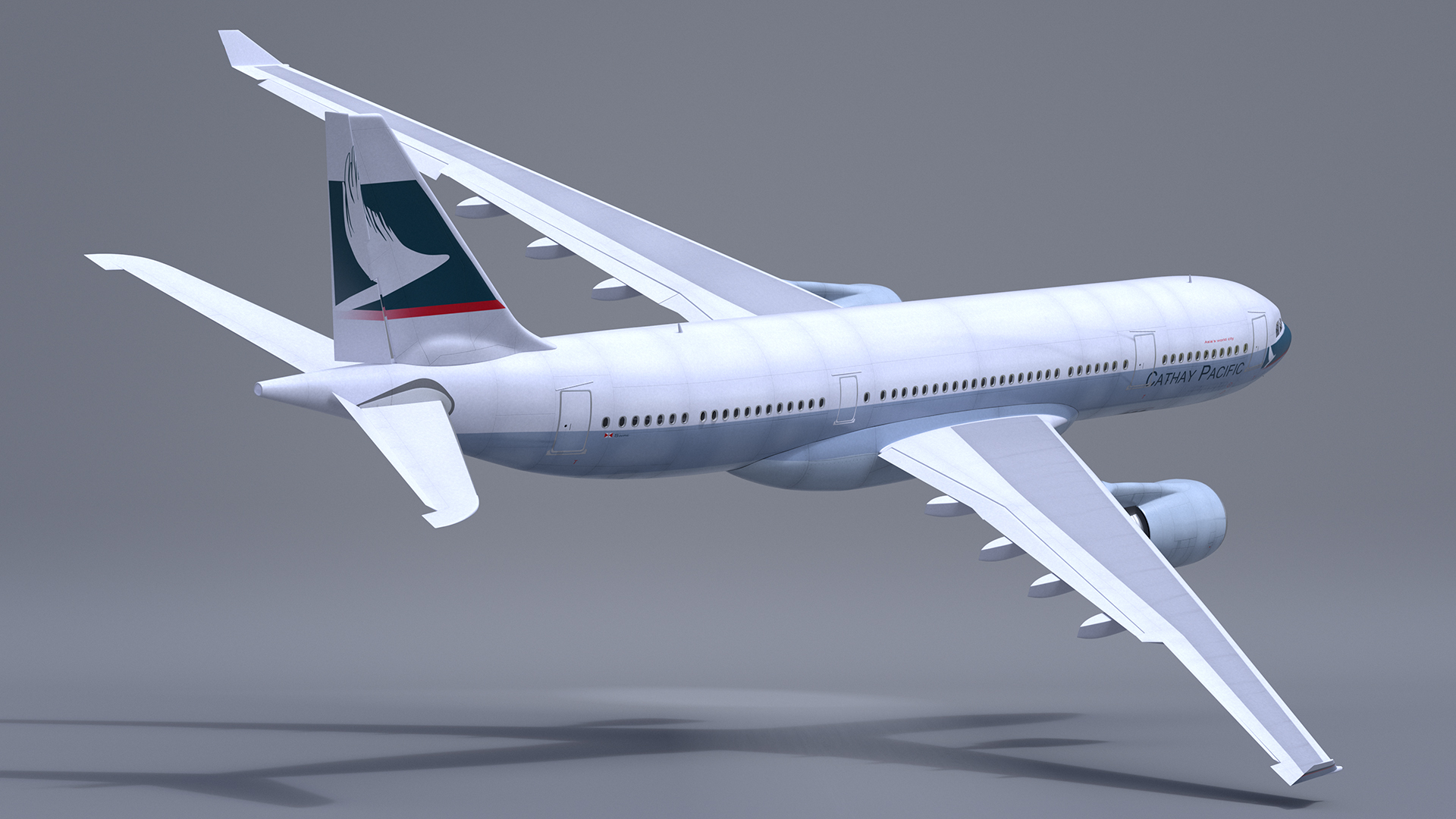 Cathay Pacific Airbus A330-200 Rigged 3D