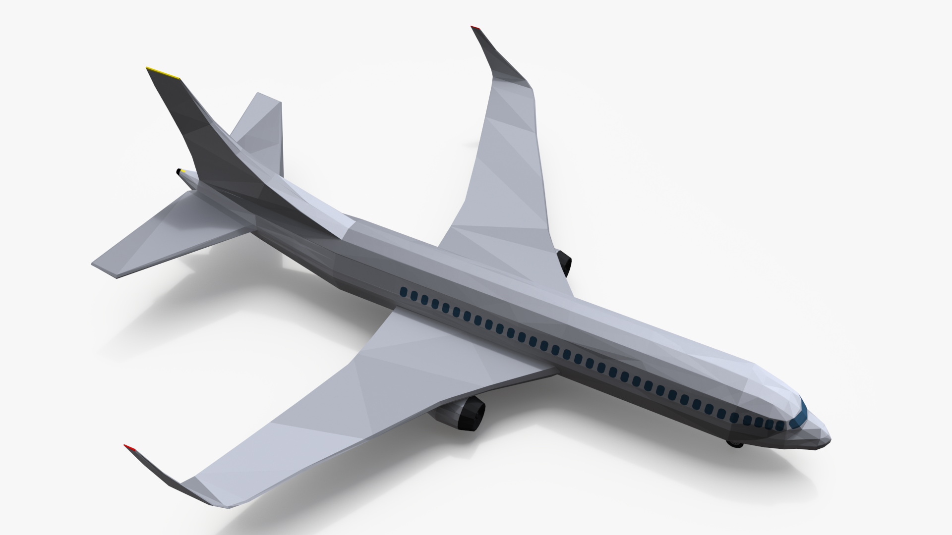 Low Poly Stylized Model Airplane 3D