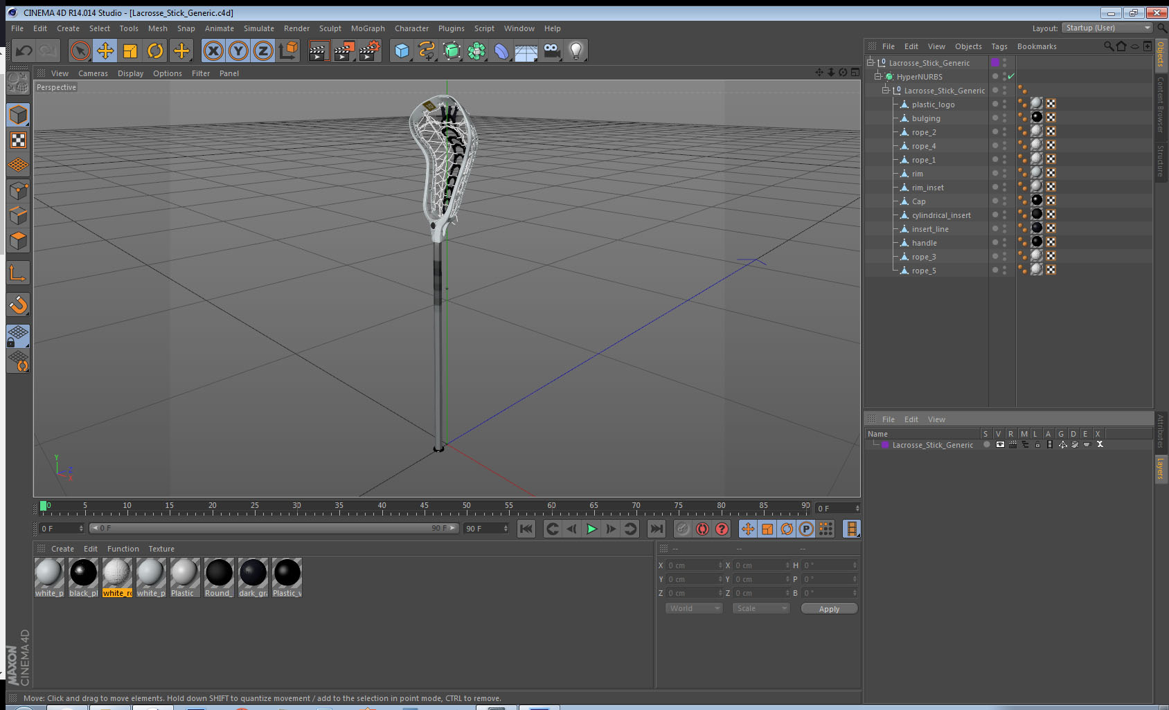 Lacrosse Stick Generic 3D