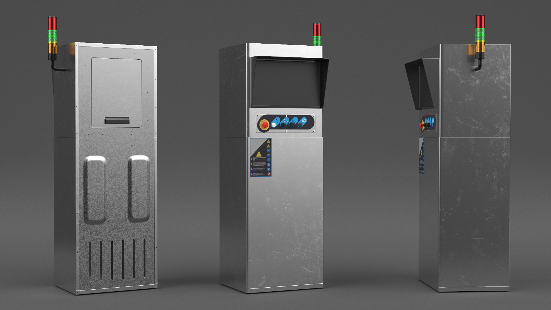 Industrial Control Panel 3D model