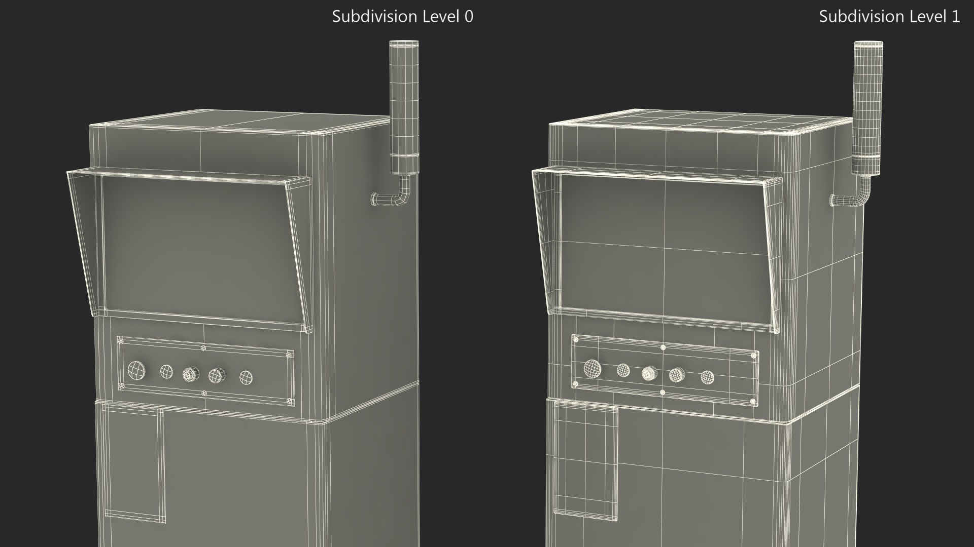 Industrial Control Panel 3D model