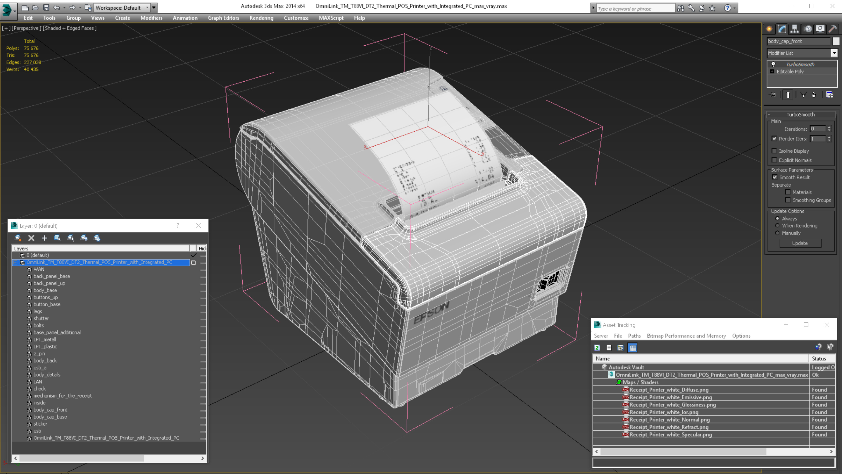 3D model OmniLink TM T88VI DT2 Thermal POS Printer with Integrated PC