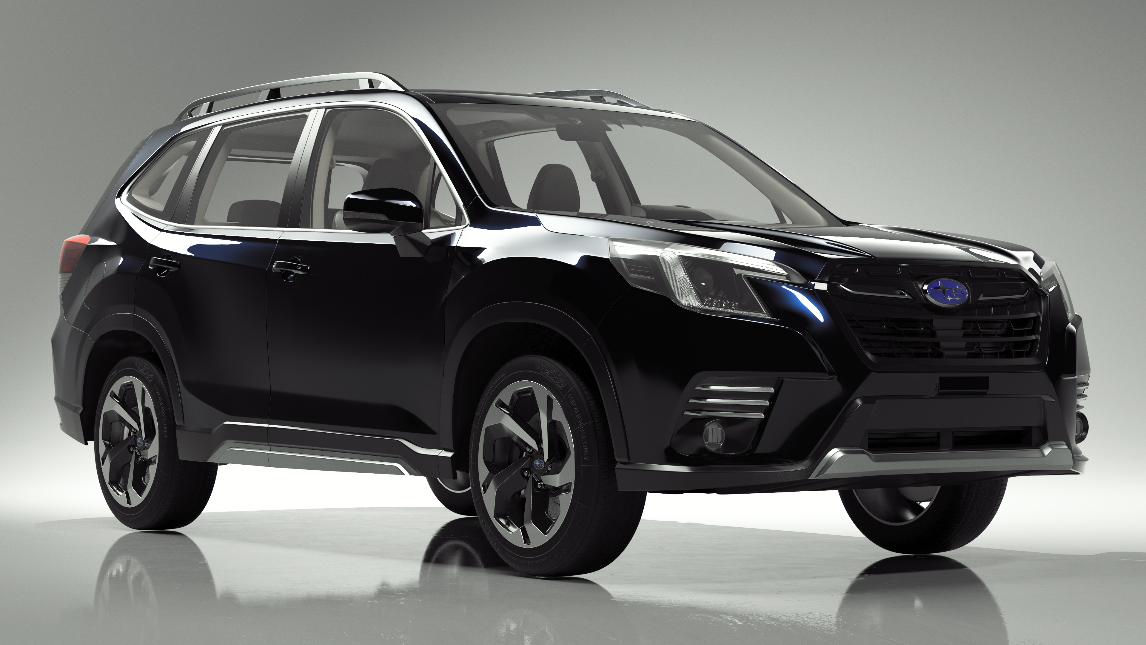 3D Subaru Forester 2022 Black