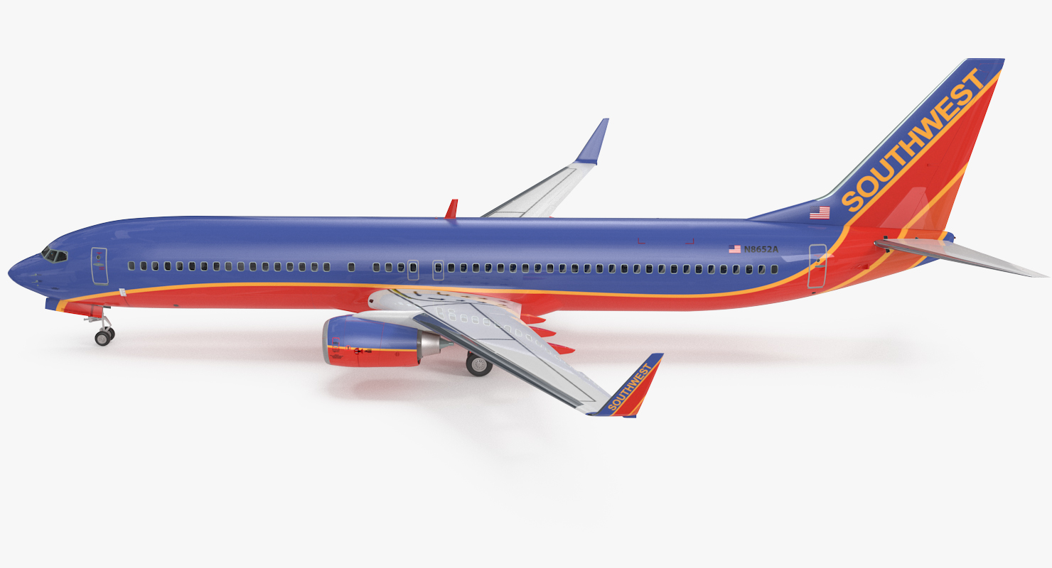 Boeing 737 900 with Interior Southwest Airlines 3D