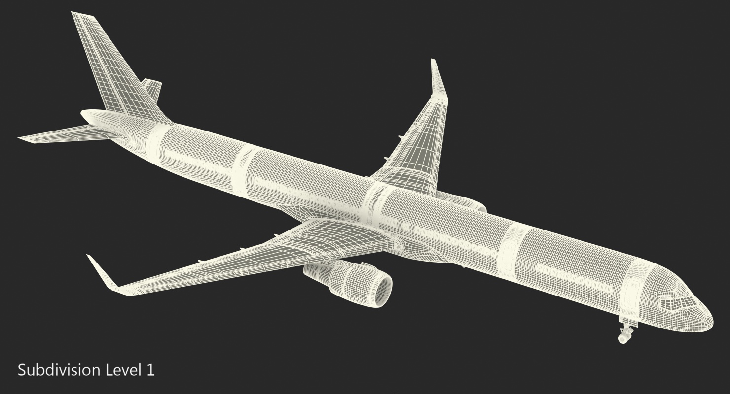 3D Boeing 757 300 with Interior and Cockpit Generic model