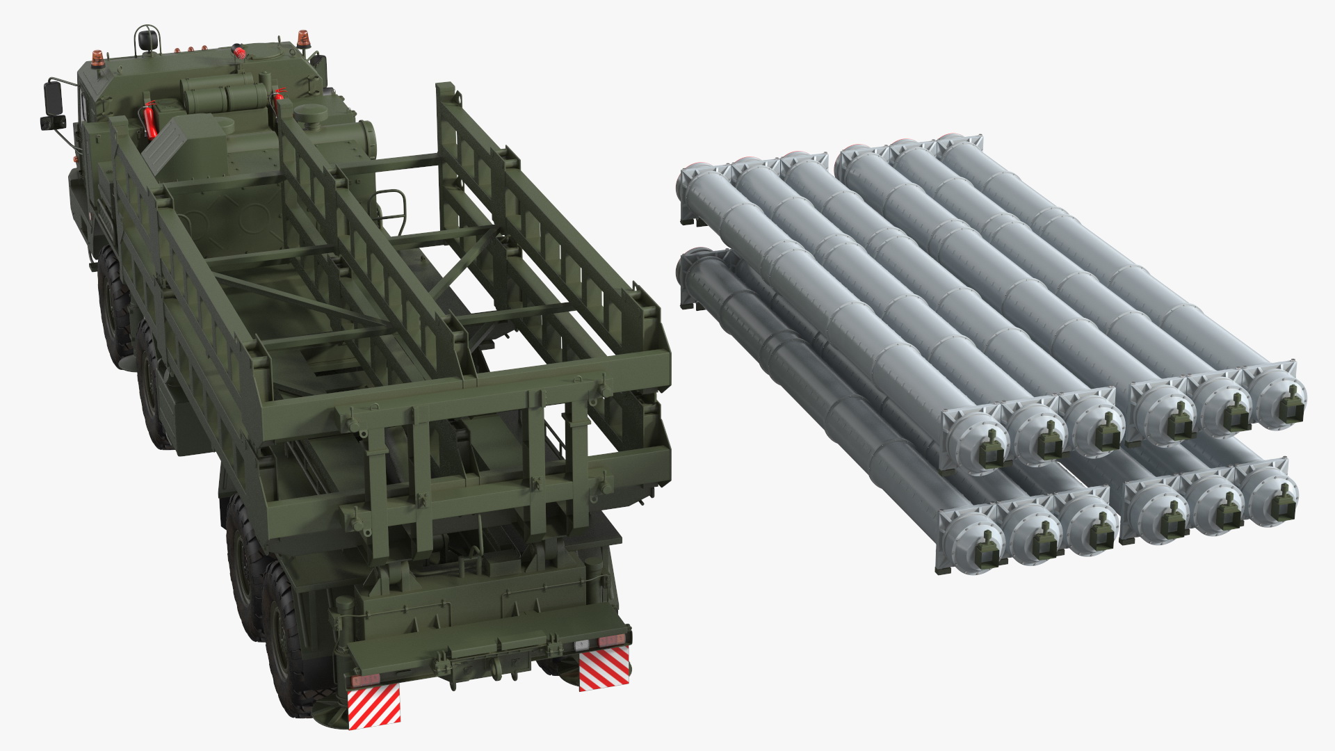 3D model Vityaz S 350E 50R6 Missile Launcher