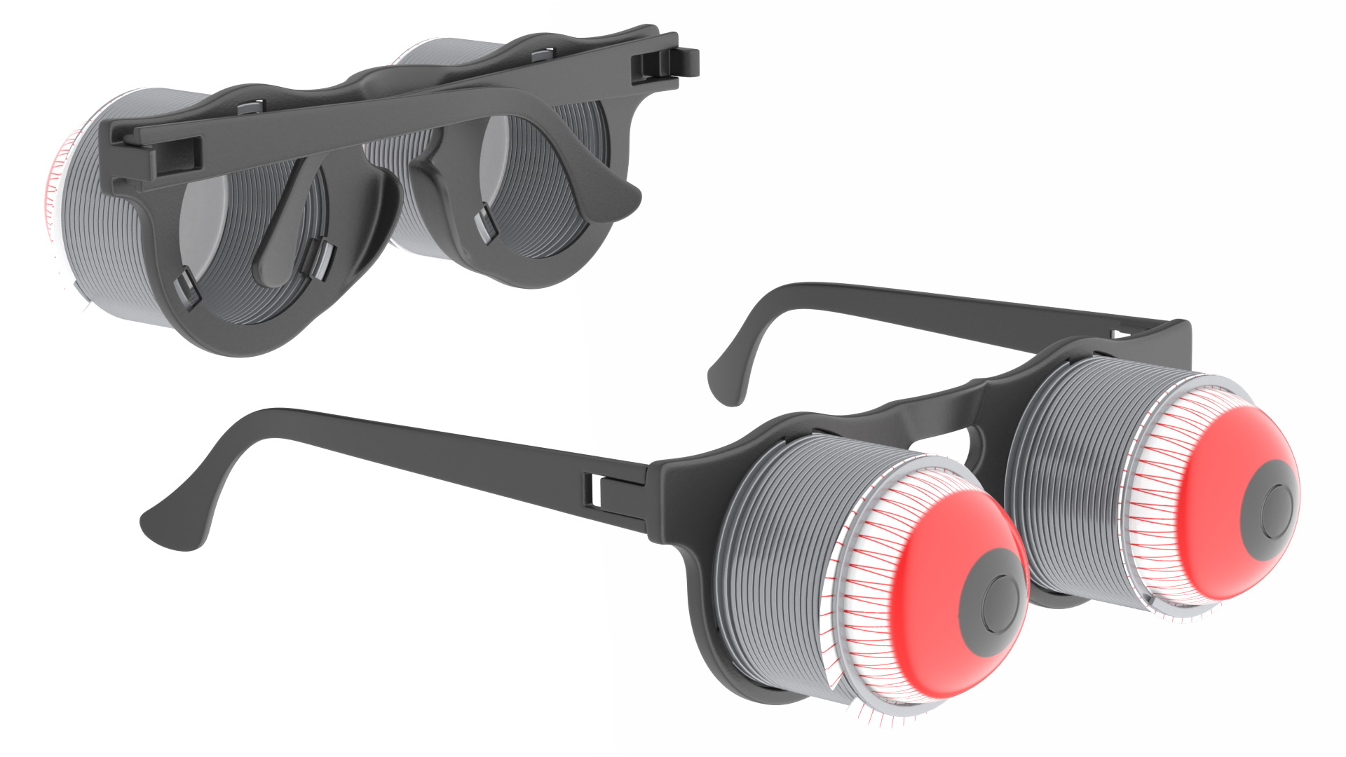 3D Pop Out Eyeball Glasses model