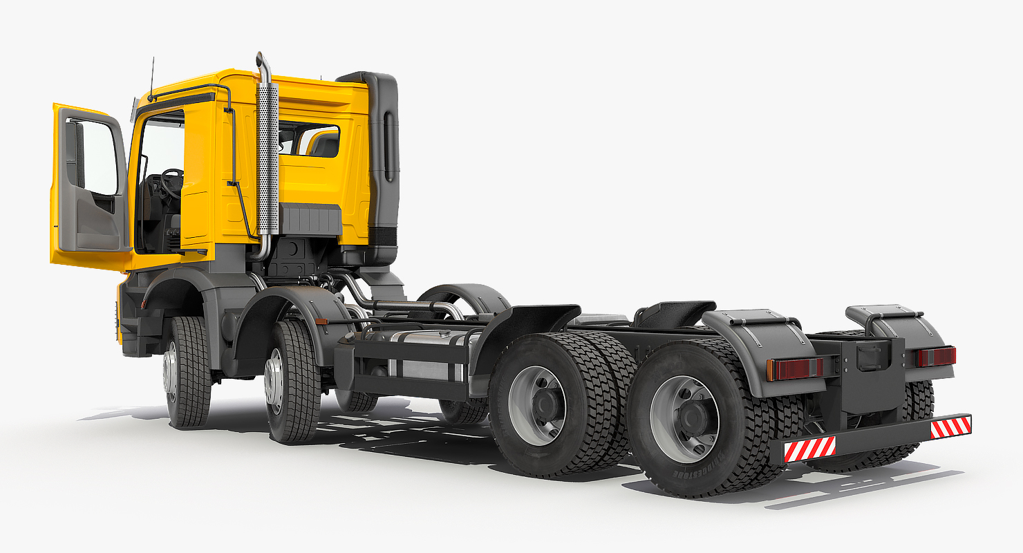 Mercedes Benz Arocs 8X8 Cab Chassis Rigged 3D