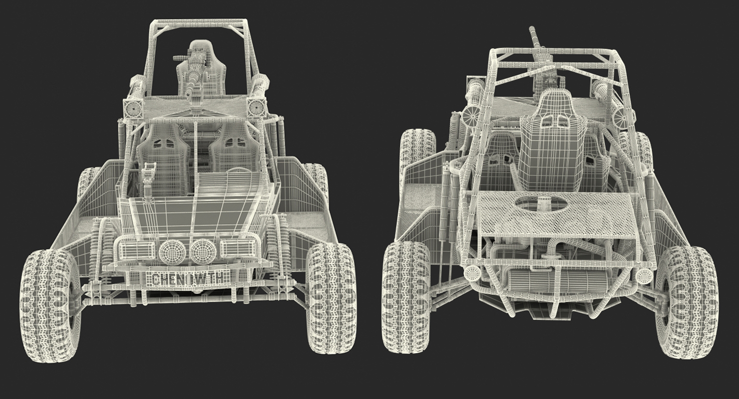 Desert Patrol Vehicle DPV Rigged 3D