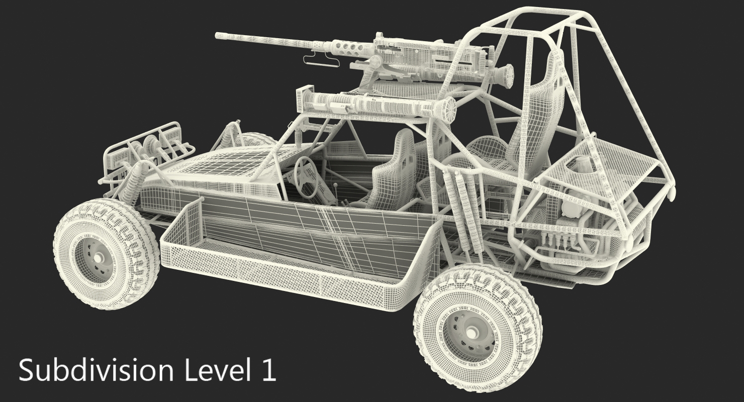 Desert Patrol Vehicle DPV Rigged 3D