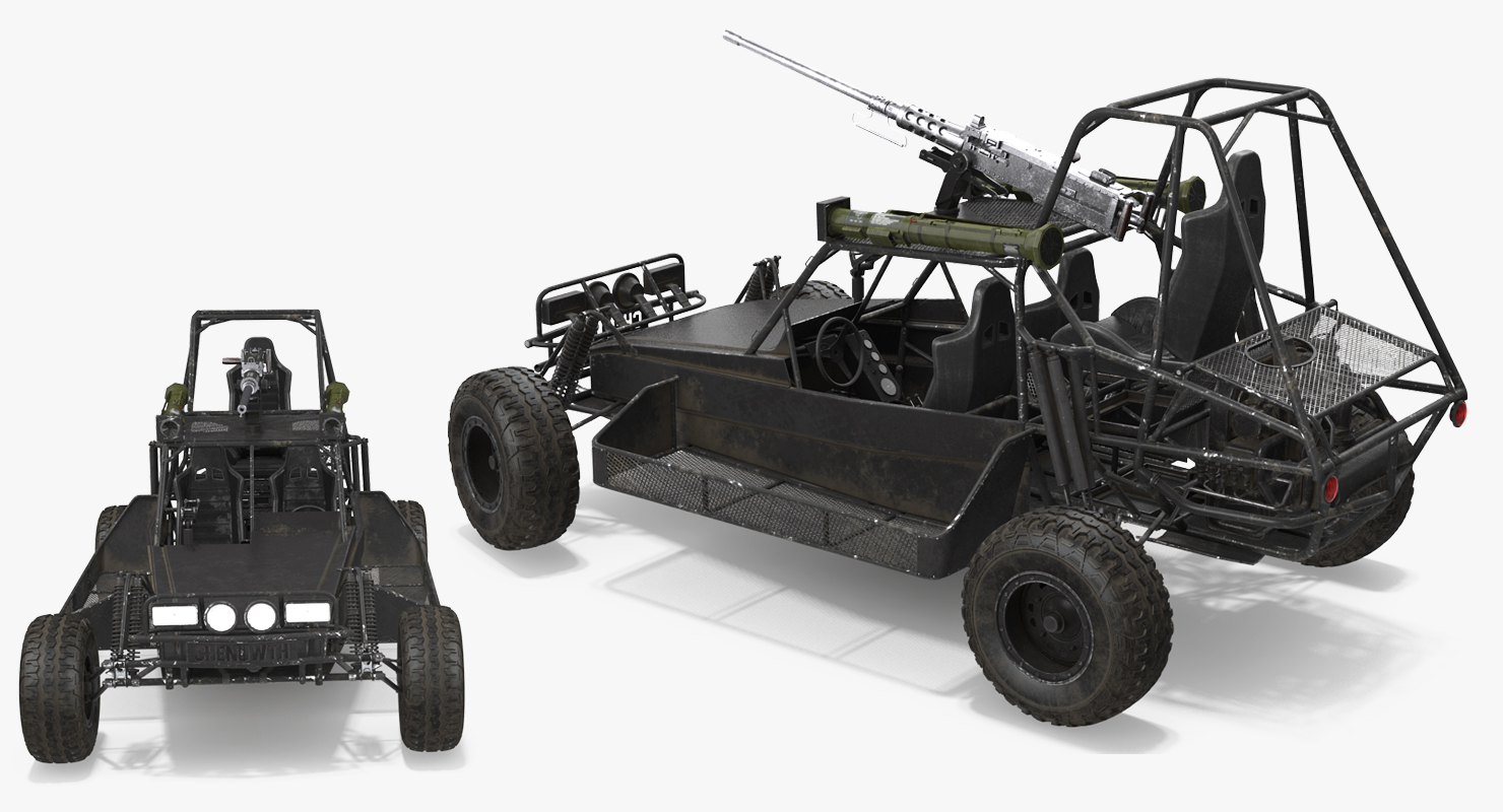 Desert Patrol Vehicle DPV Rigged 3D