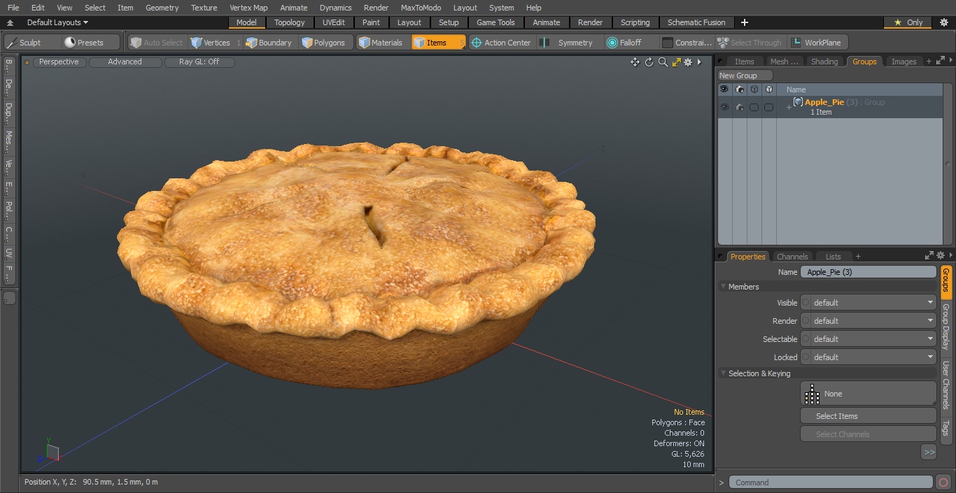 Apple Pie 3D model