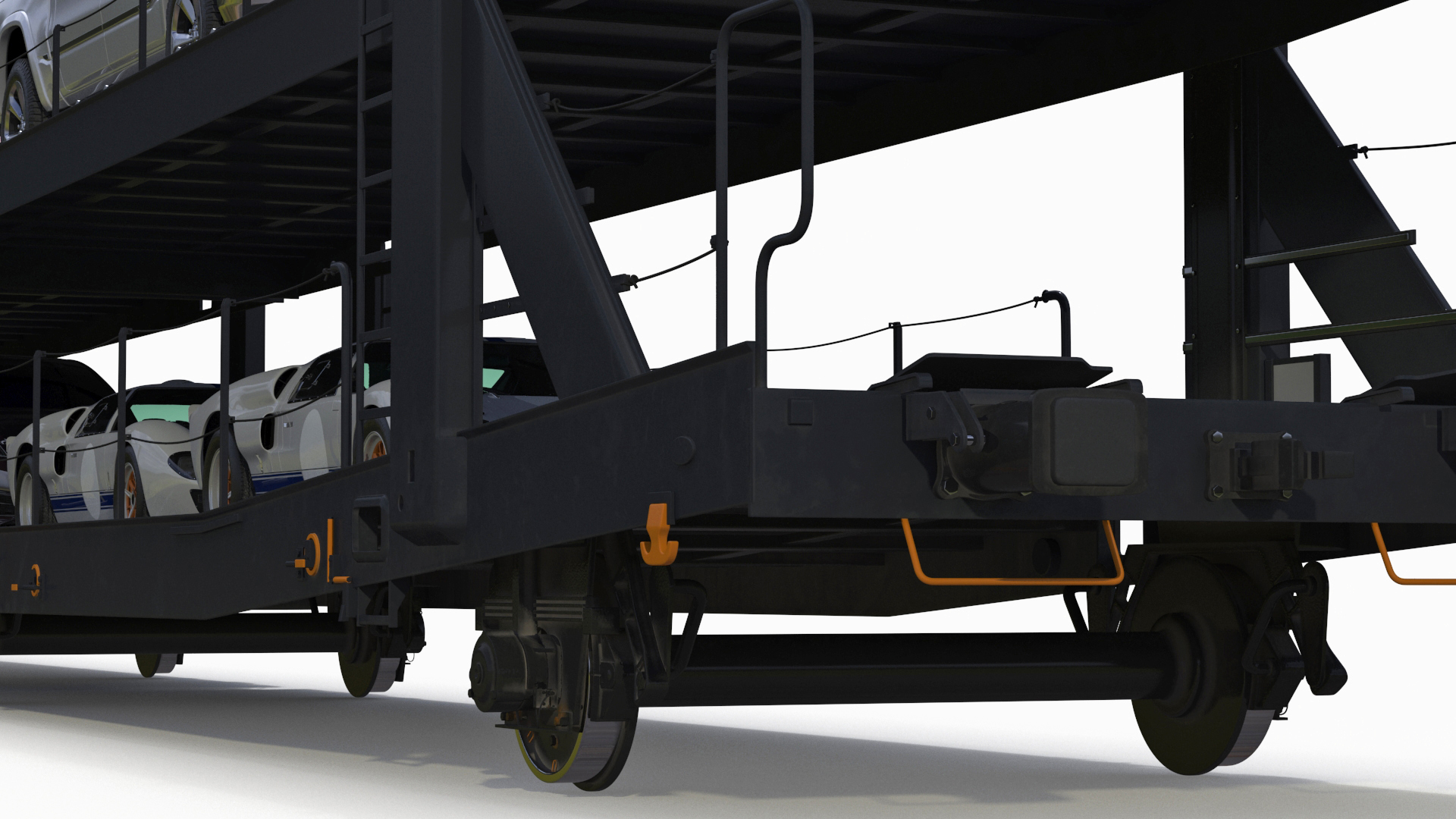 Car Transporter Loaded 3D