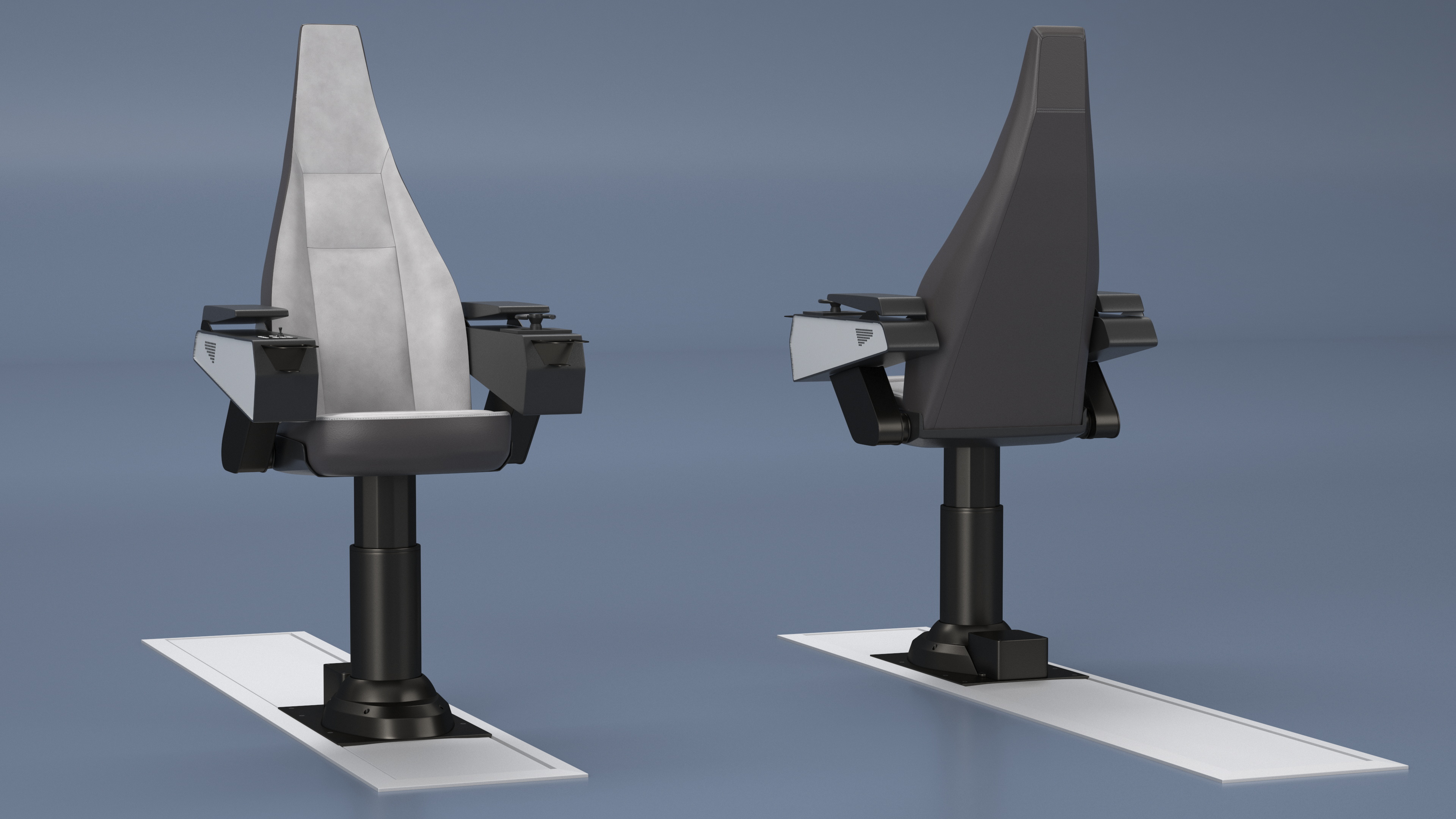 3D Ship Captain Chair model