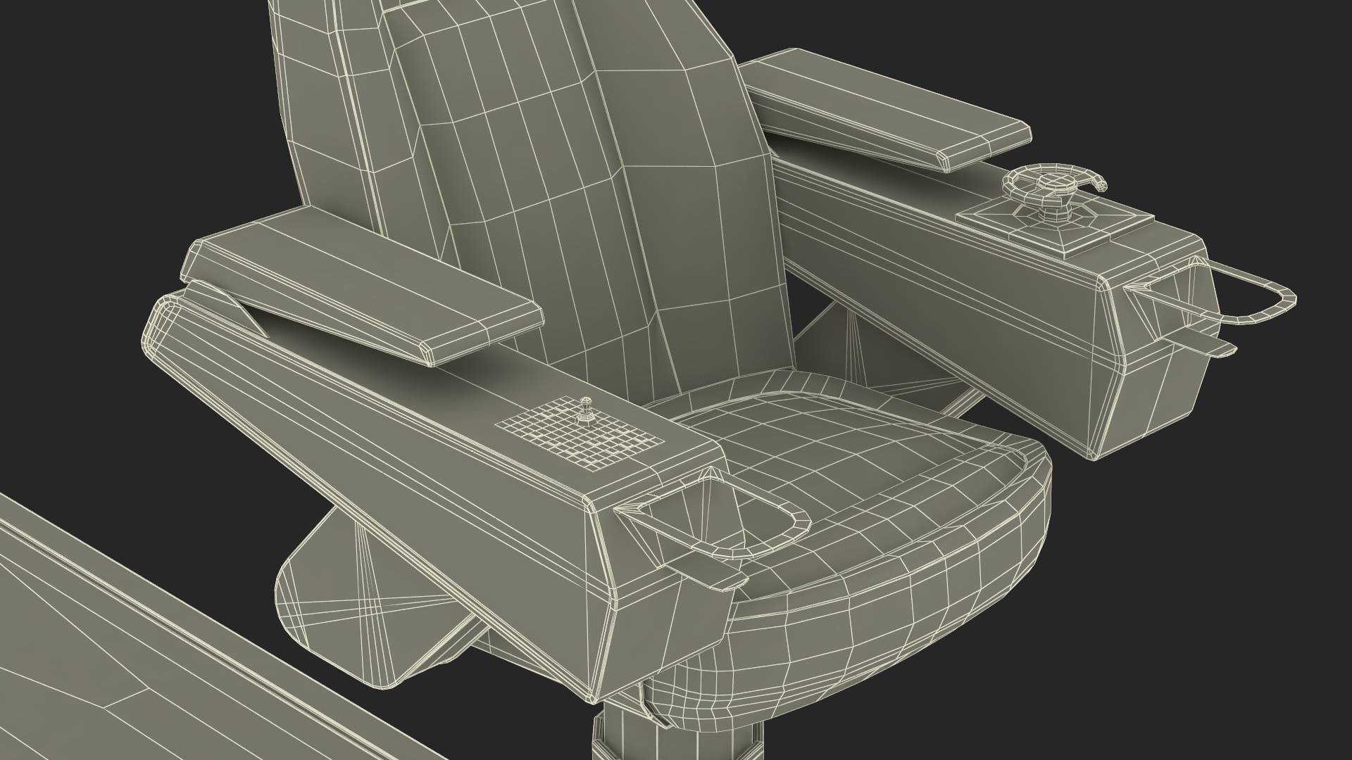 3D Ship Captain Chair model