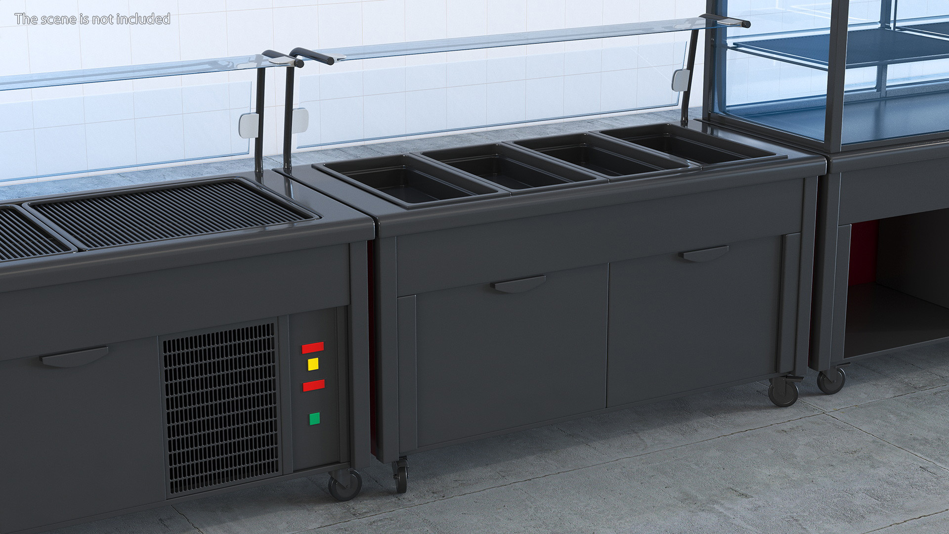 Counter Cooled Self Service Line 3D