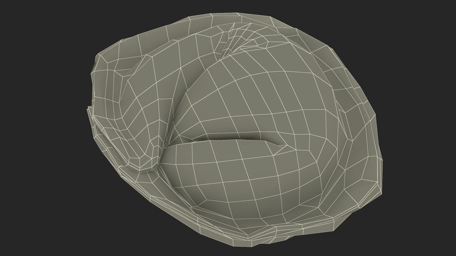 3D Pelmeni Dumpling Cooked model