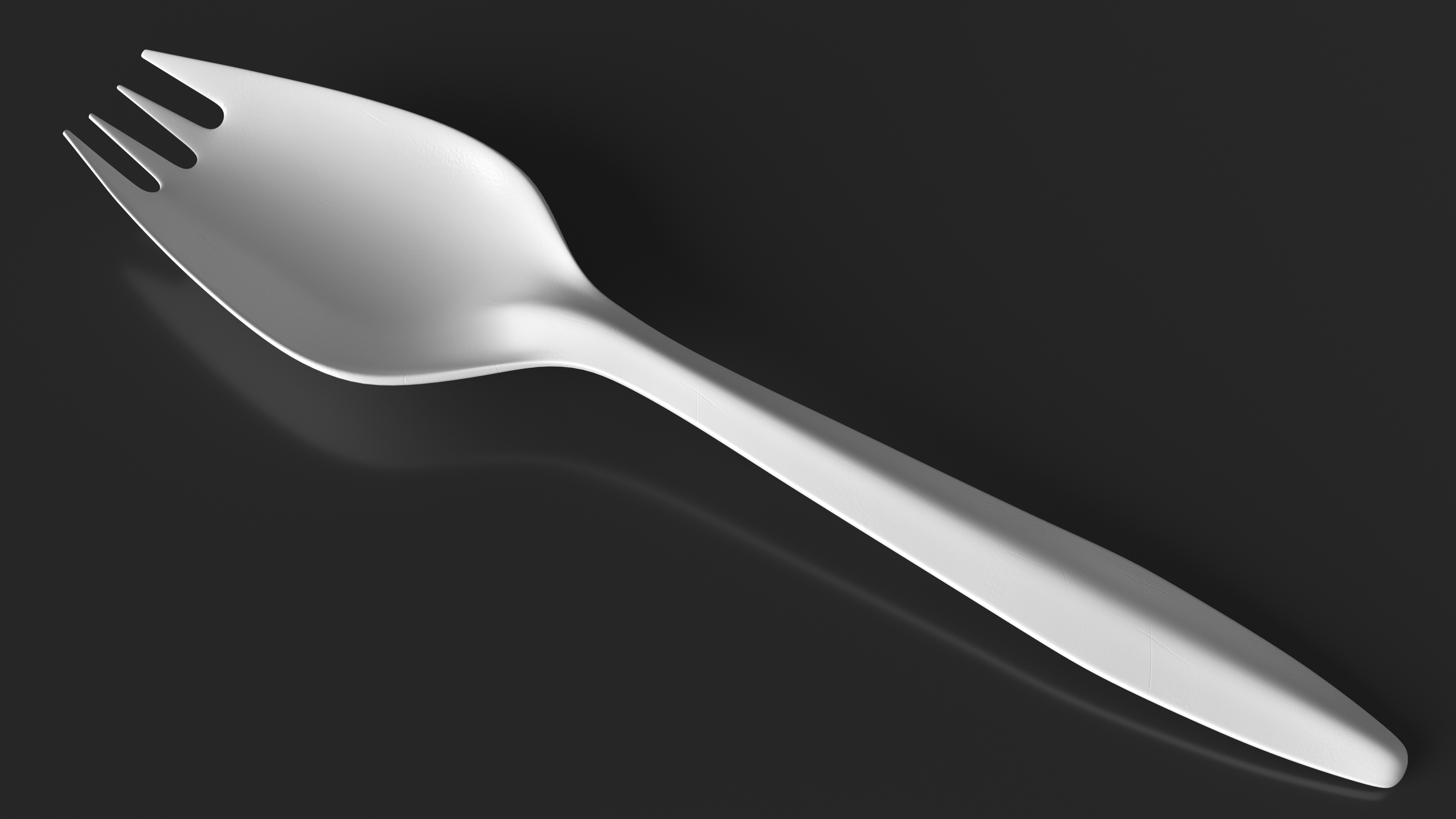 3D Plastic Spork Utensil