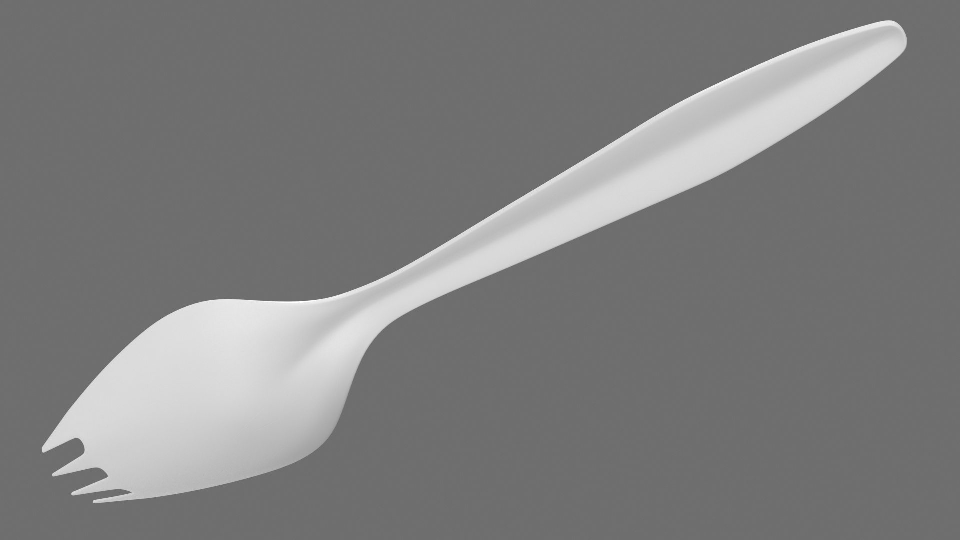 3D Plastic Spork Utensil