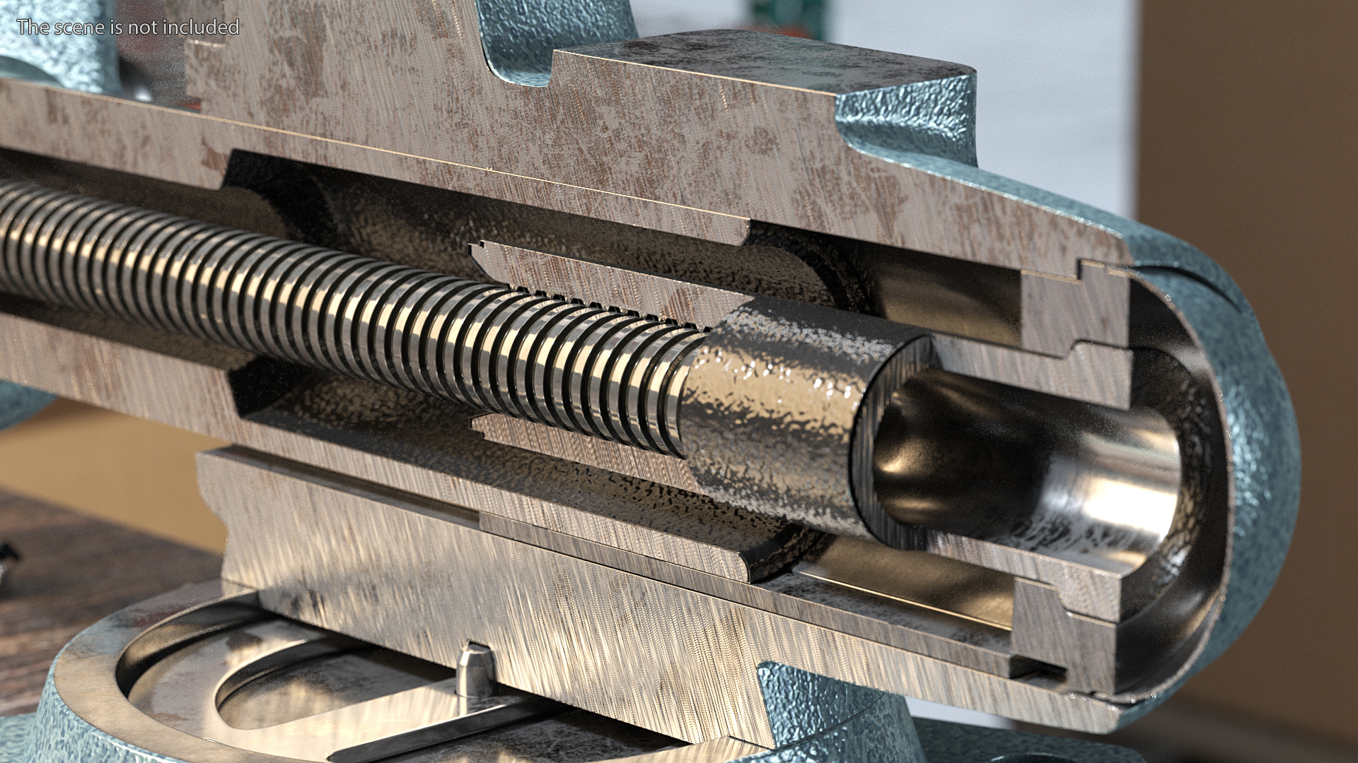 3D Wilton Bench Vise Cross Section