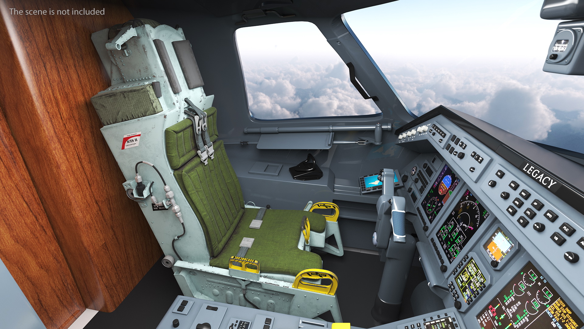 3D ACES II Ejection Seat System model