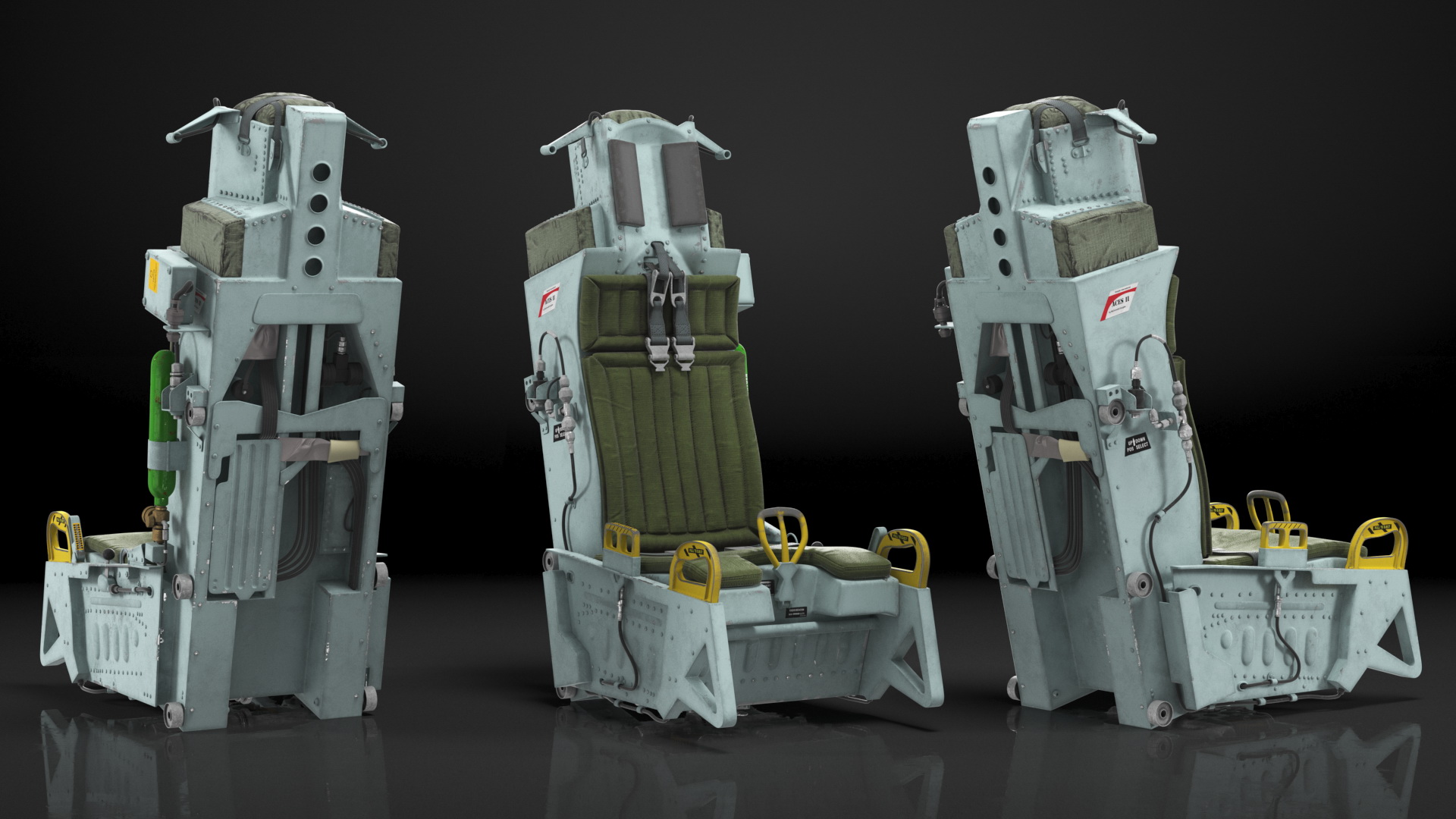 3D ACES II Ejection Seat System model