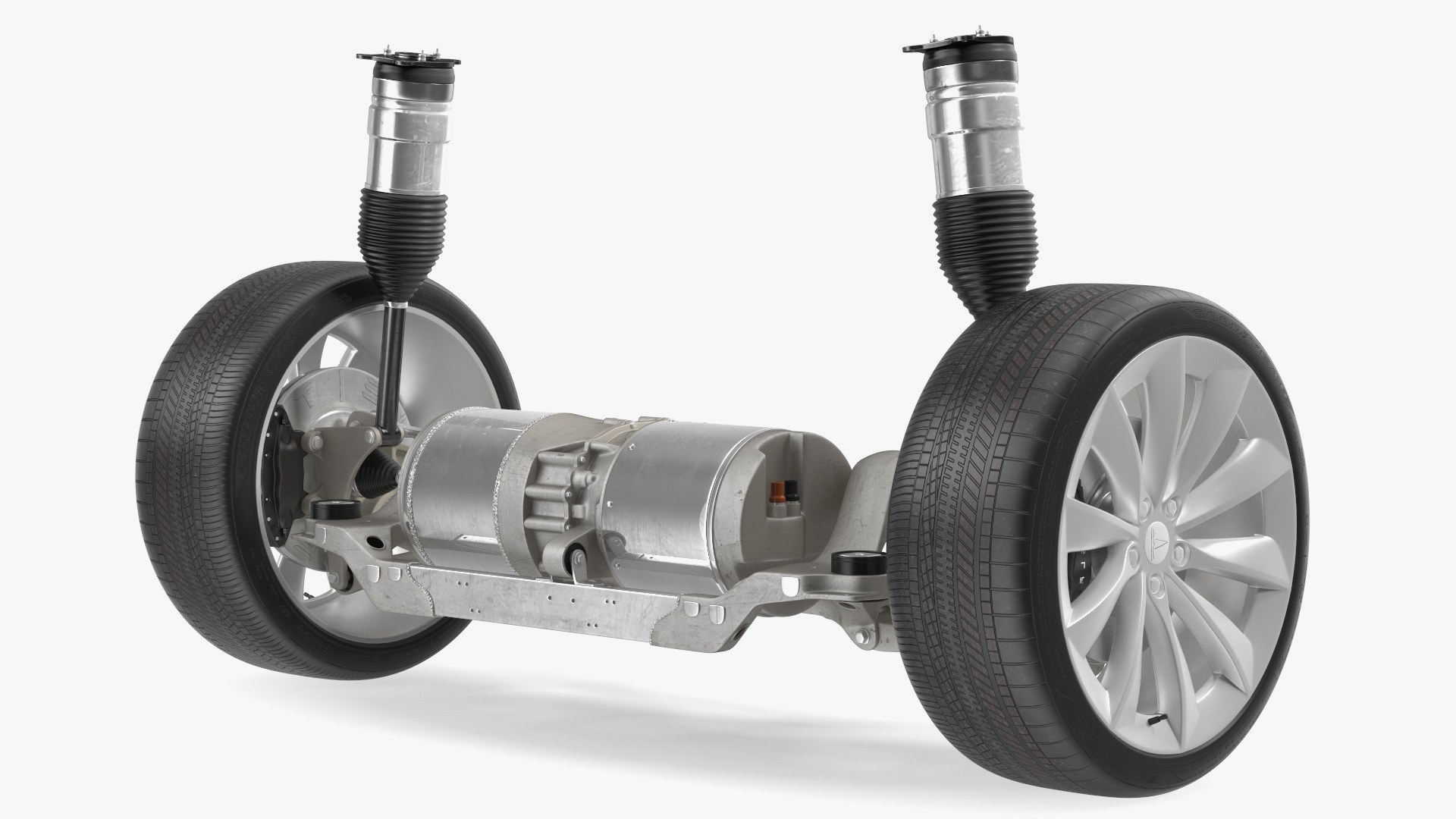 3D Electric Car Chassis Suspension