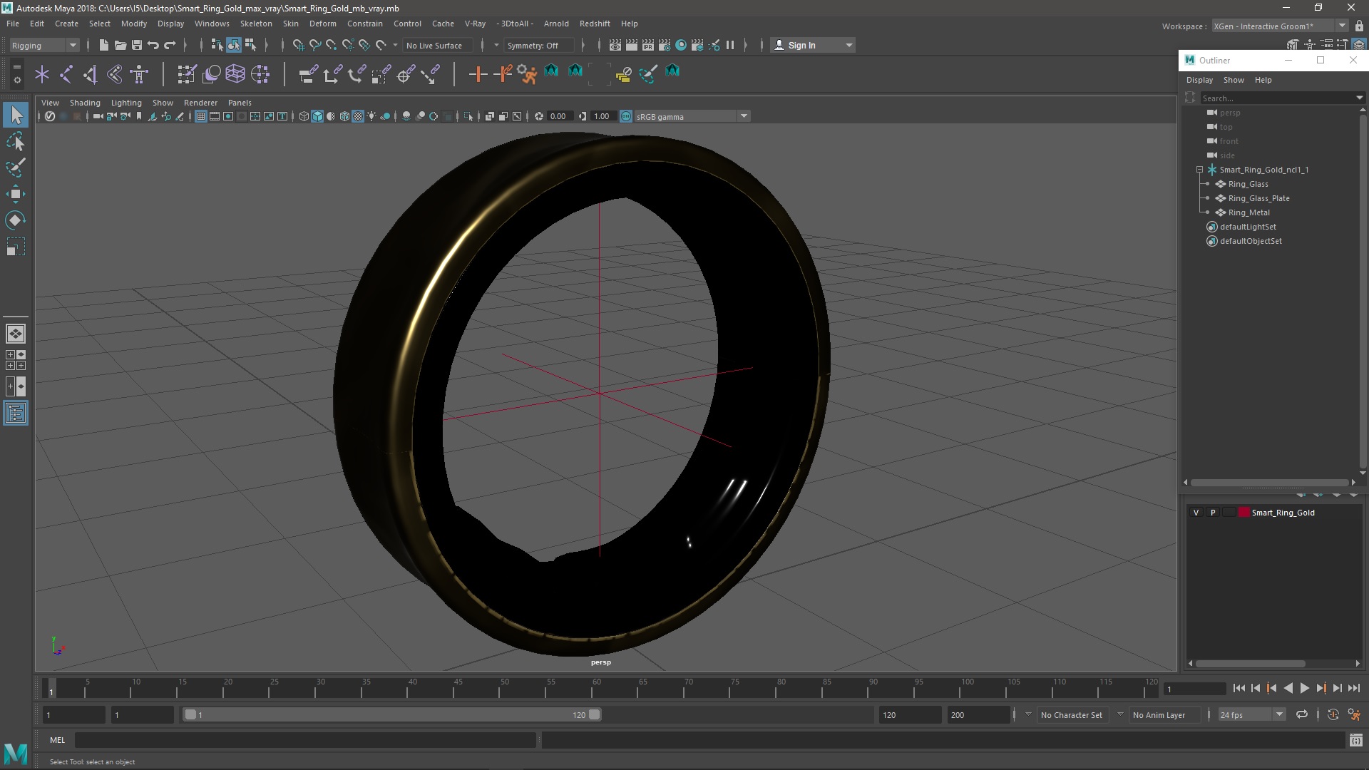 3D model Smart Ring Gold