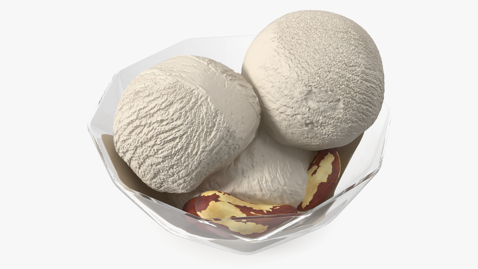 3D Ice Cream with Brazil Nuts