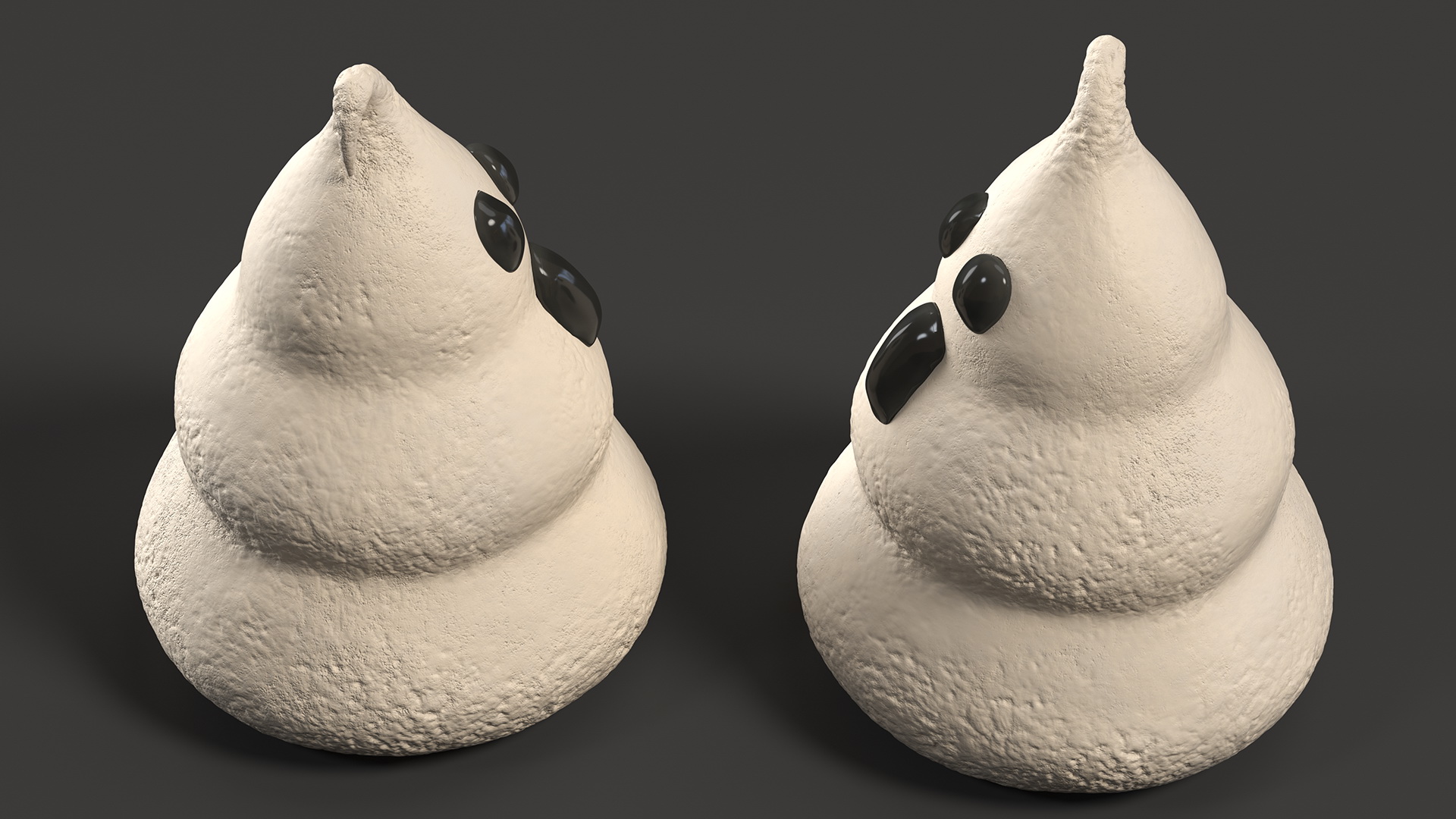 Karamel Ghost Meringue Cookie 3D model