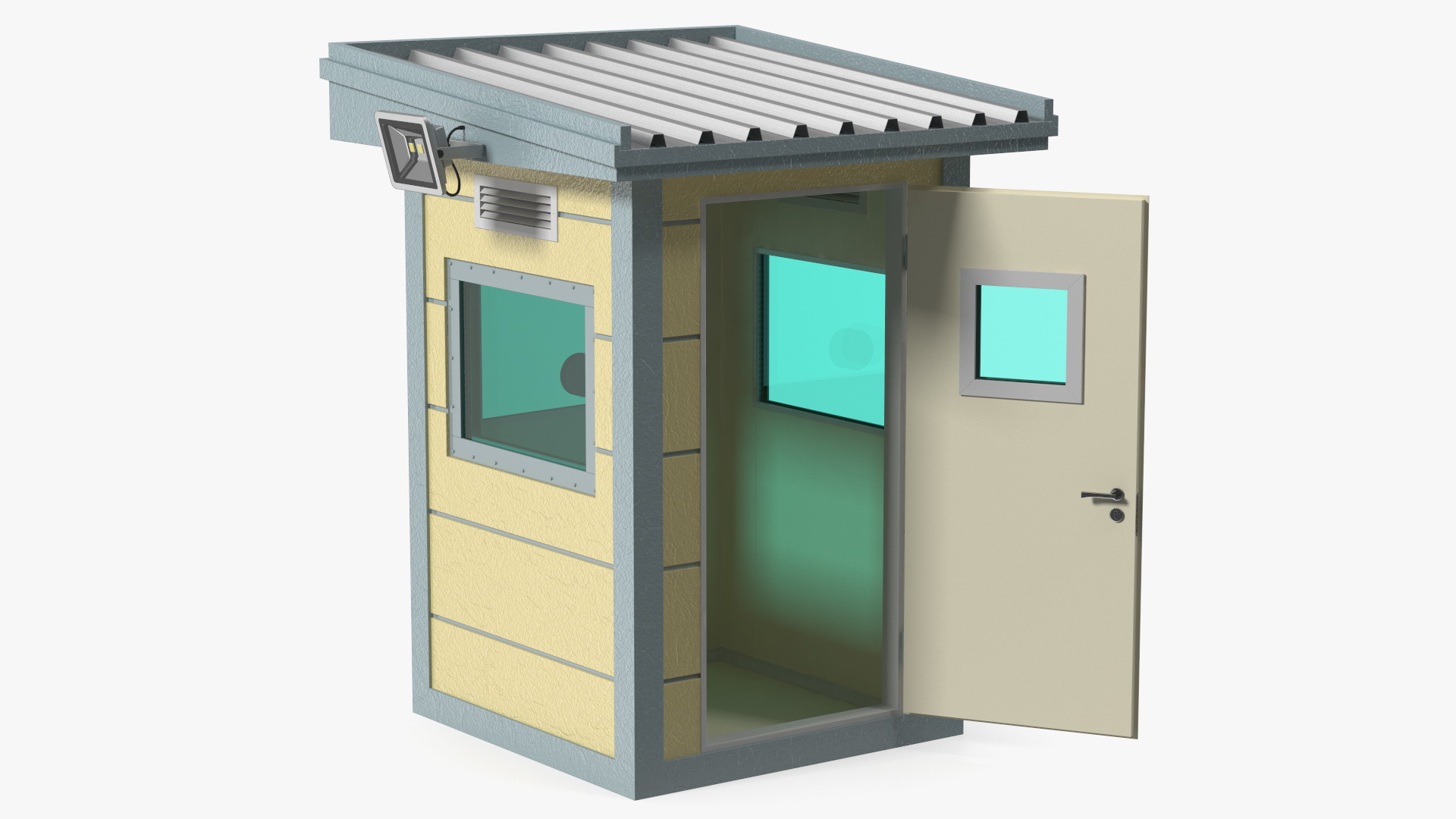 Bullet Resistant Guard Booths 3D model