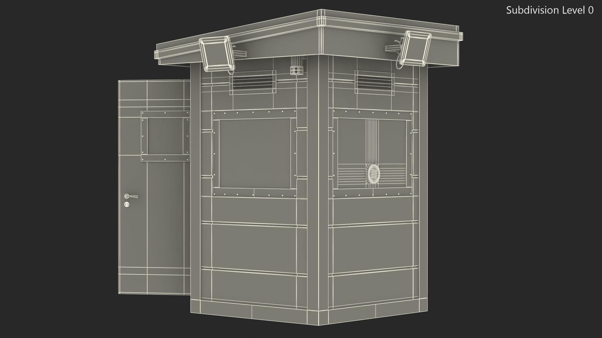 Bullet Resistant Guard Booths 3D model