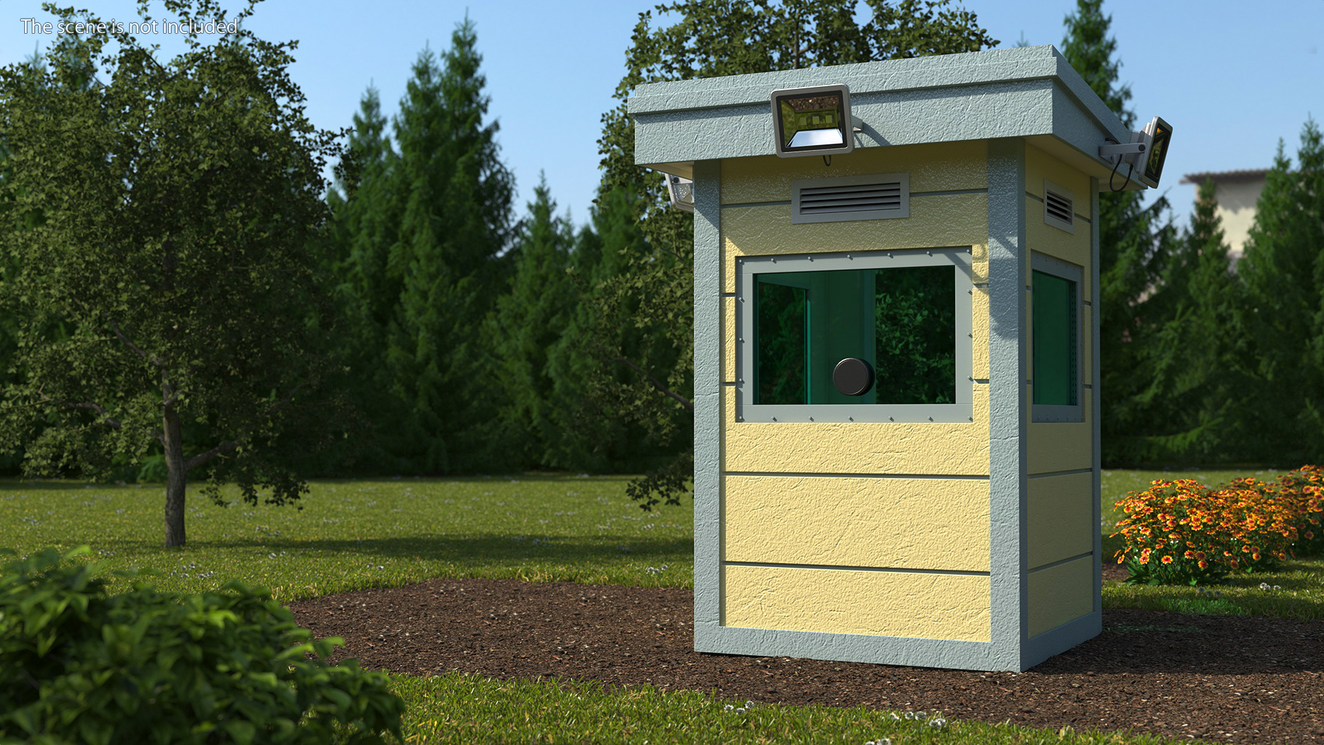 Bullet Resistant Guard Booths 3D model