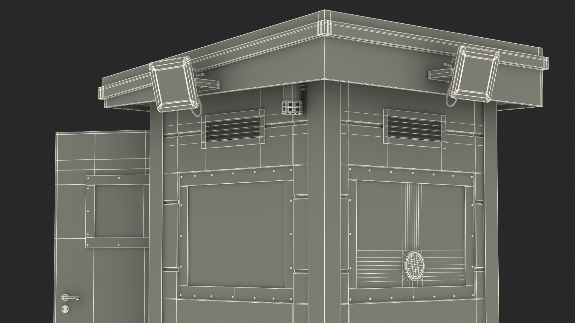 Bullet Resistant Guard Booths 3D model