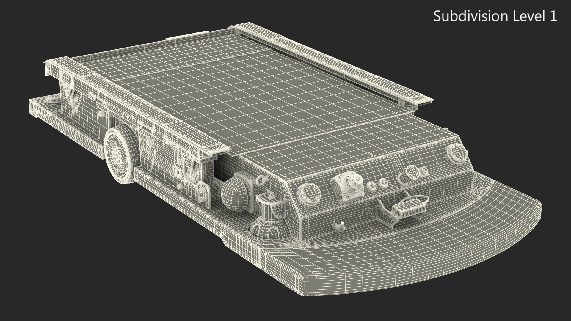 3D Smart Transport Robot Rigged model