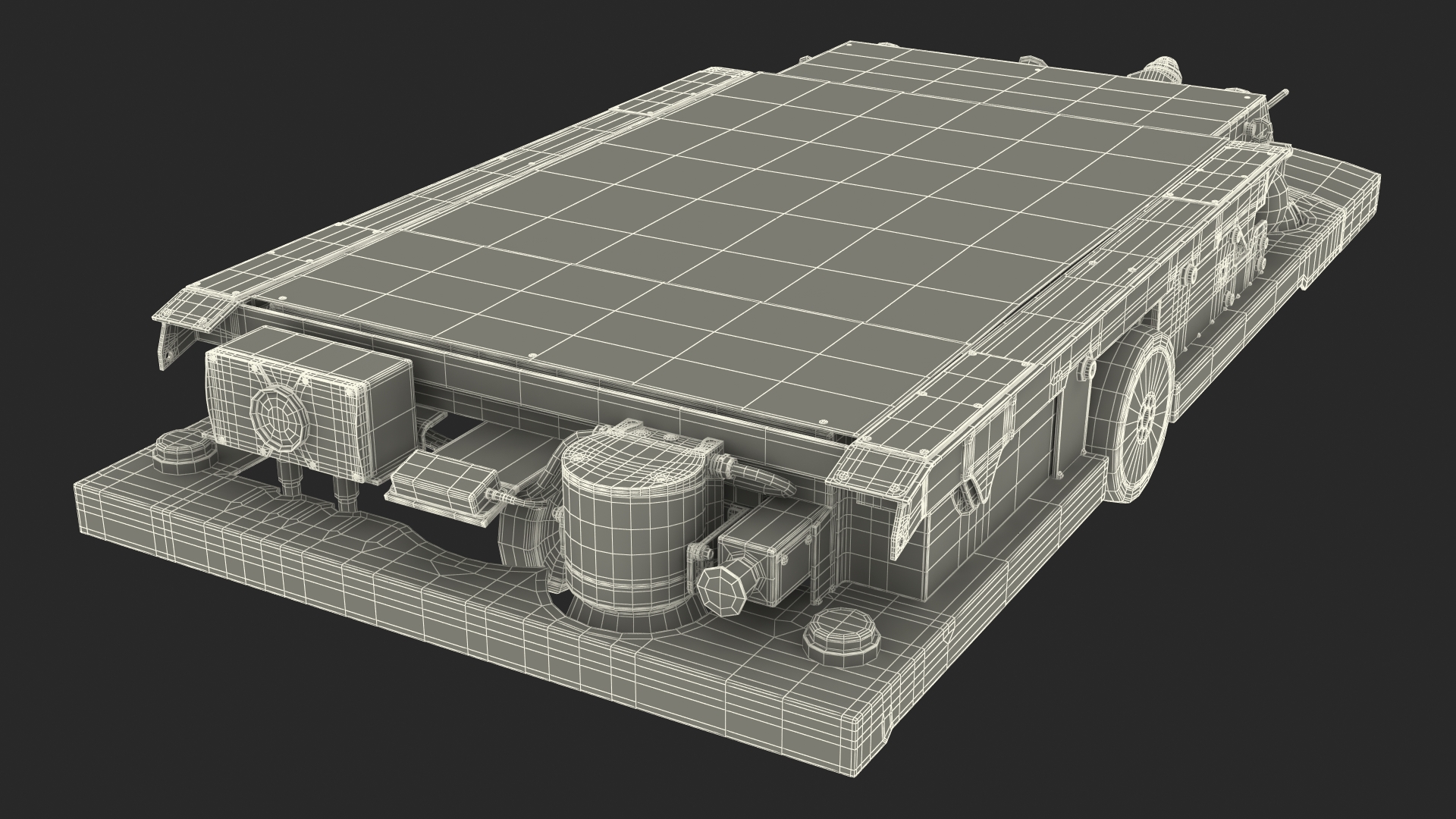 3D Smart Transport Robot Rigged model