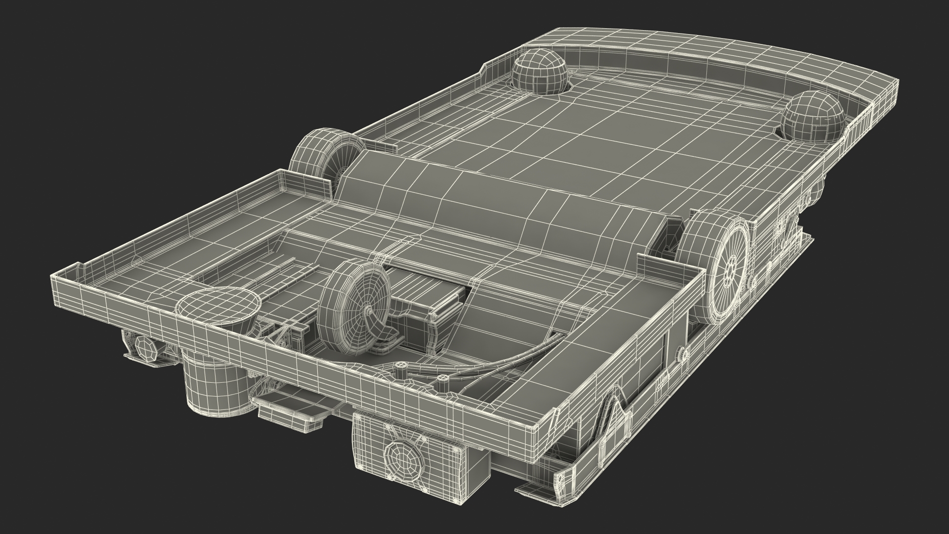 3D Smart Transport Robot Rigged model