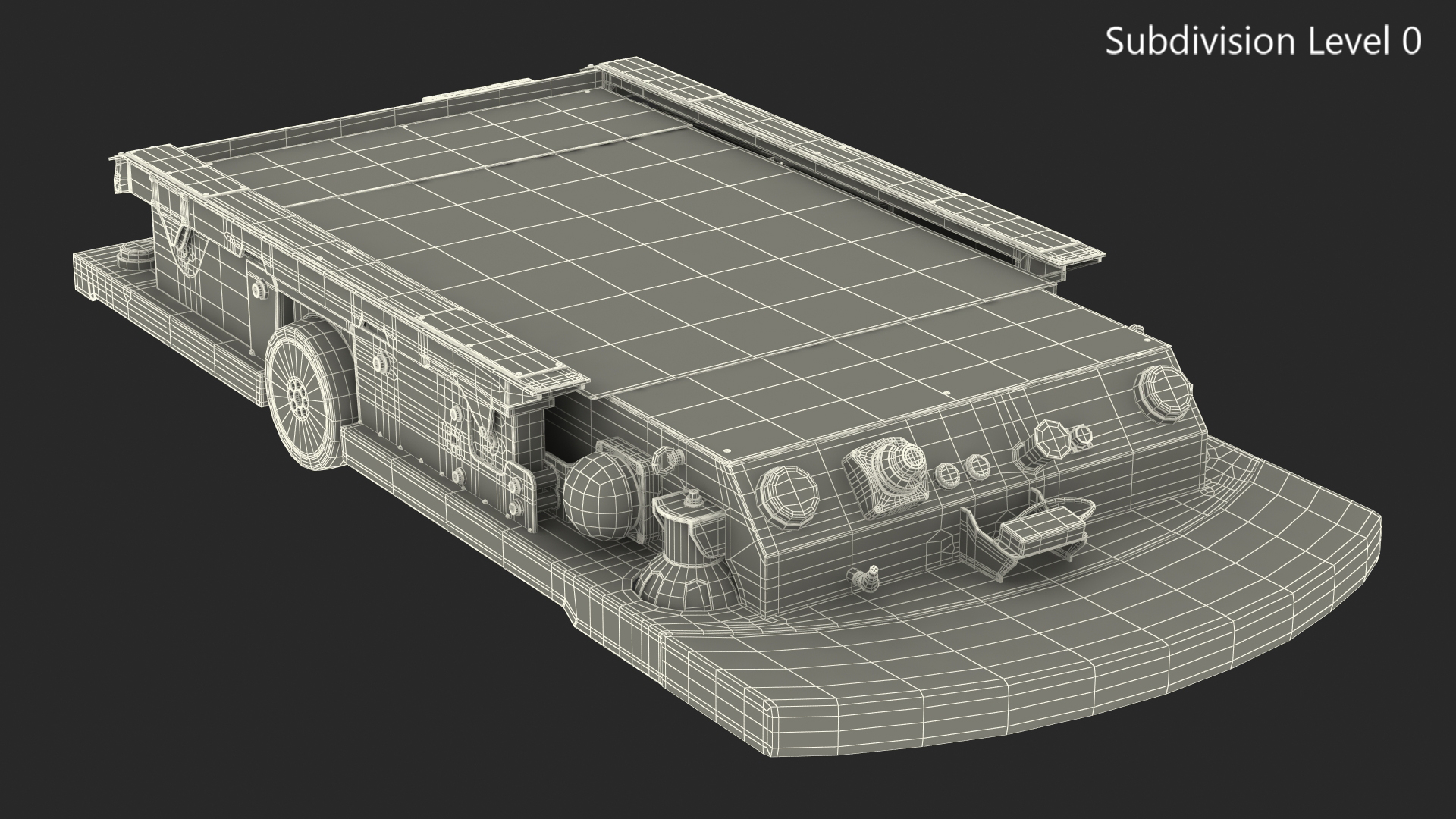 3D Smart Transport Robot Rigged model