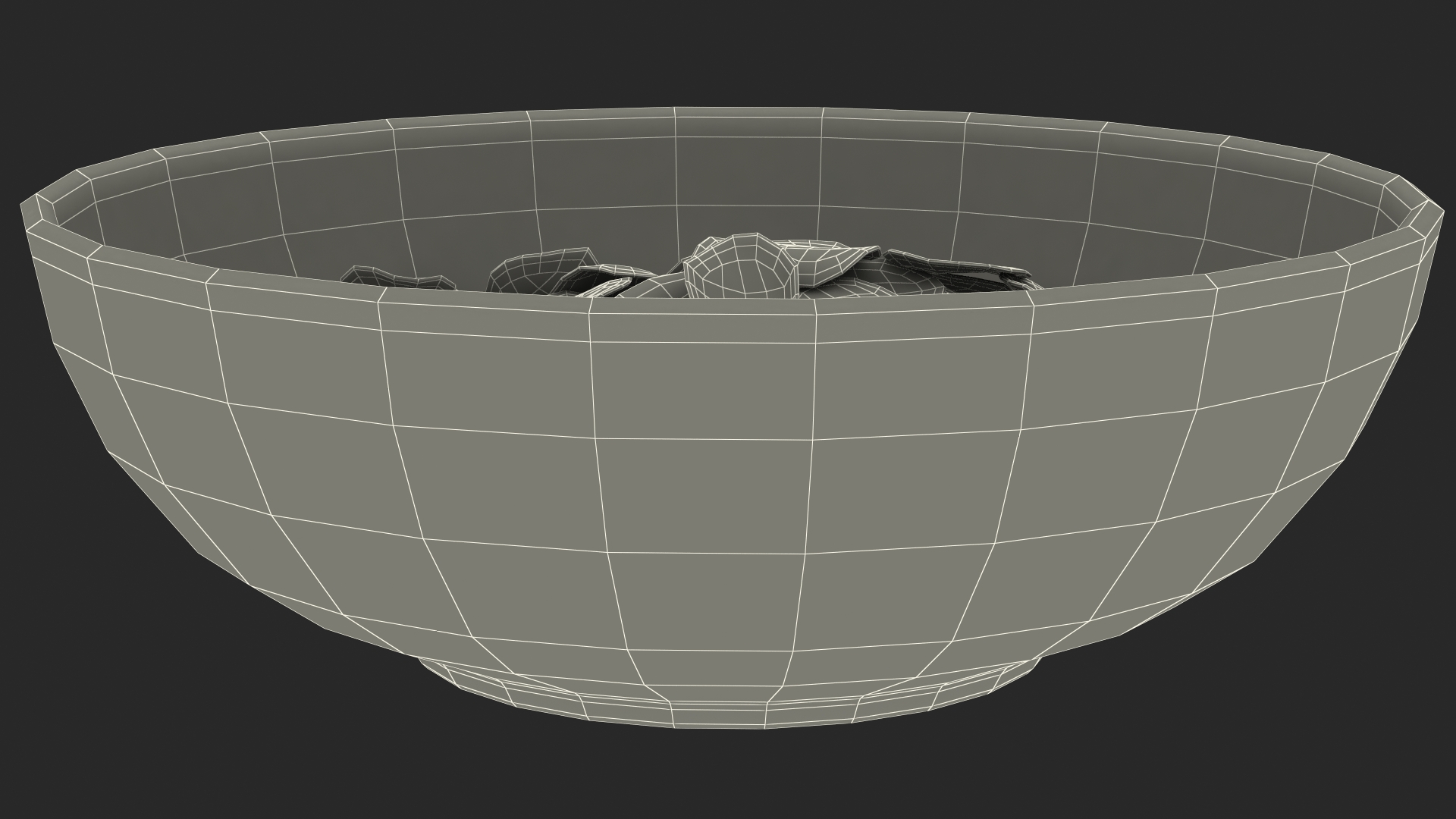 3D Dry Cereal Corn Flakes on a Plate model