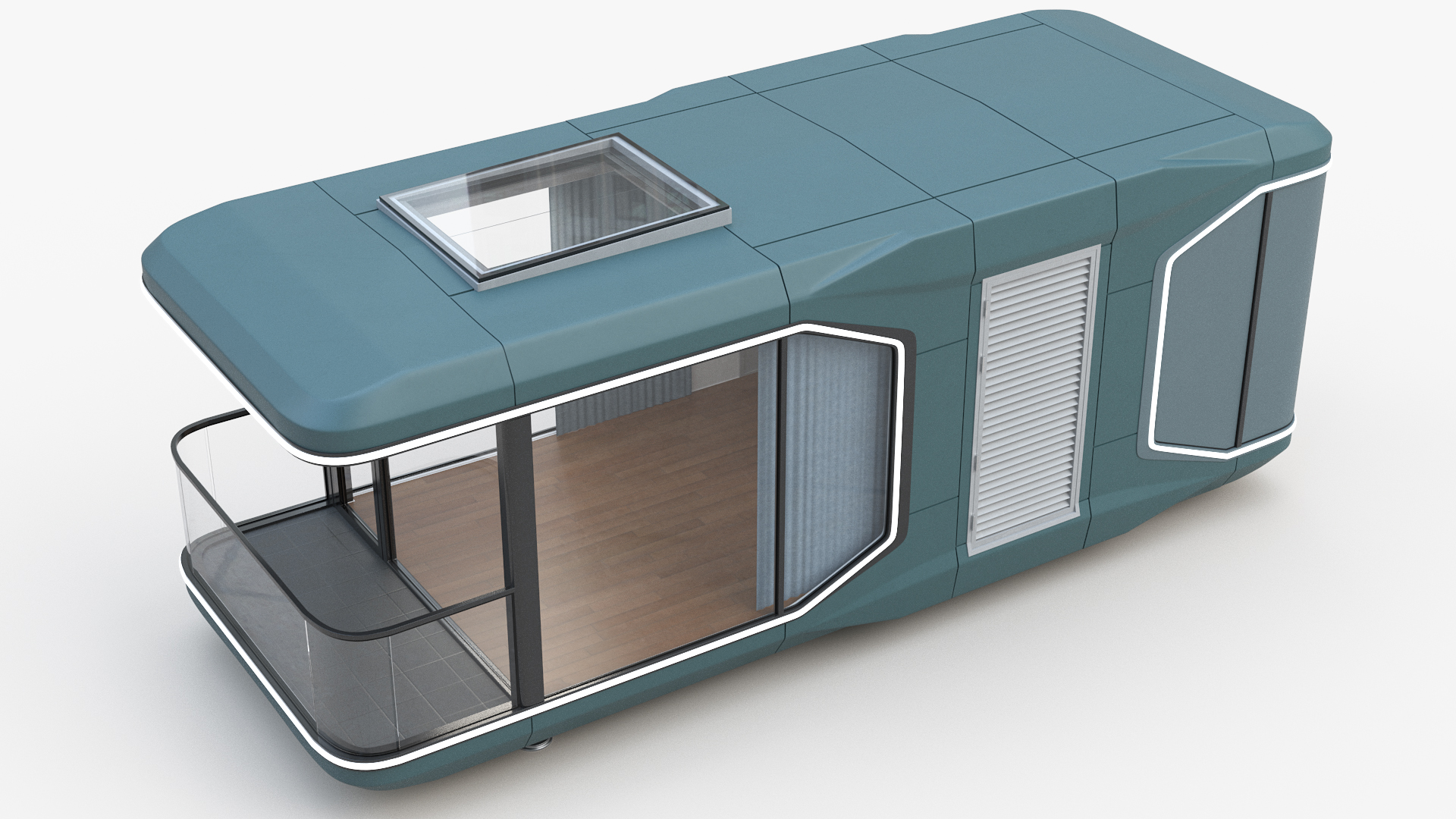 3D model Futuristic Modular Home Design