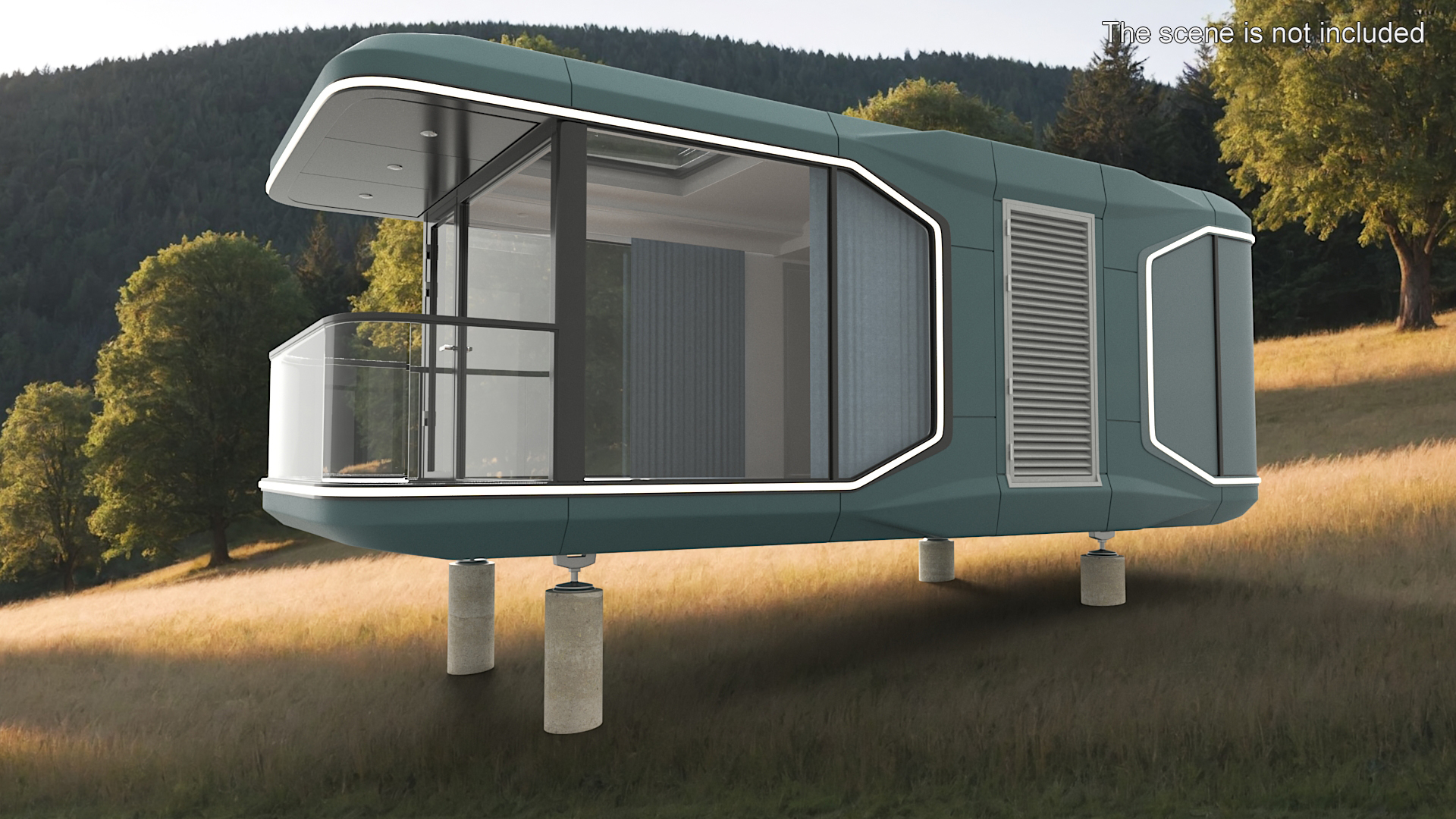 3D model Futuristic Modular Home Design