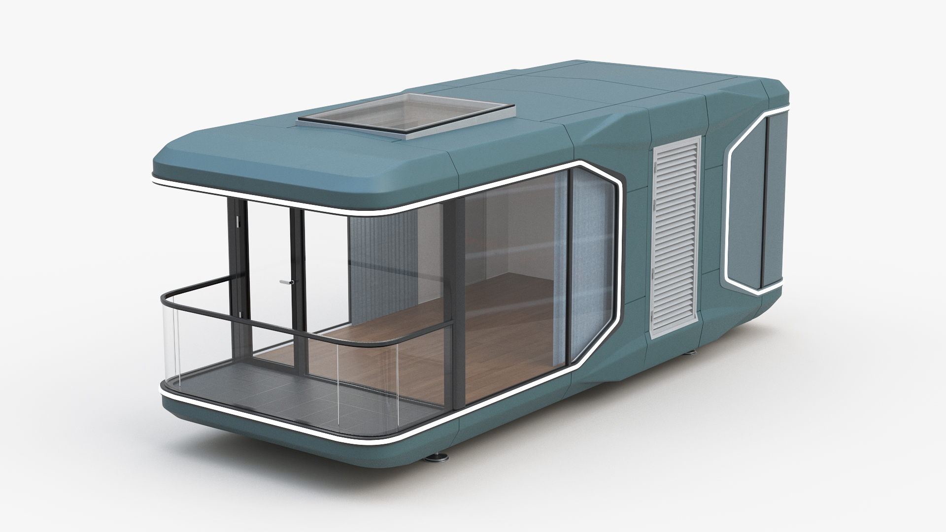 3D model Futuristic Modular Home Design