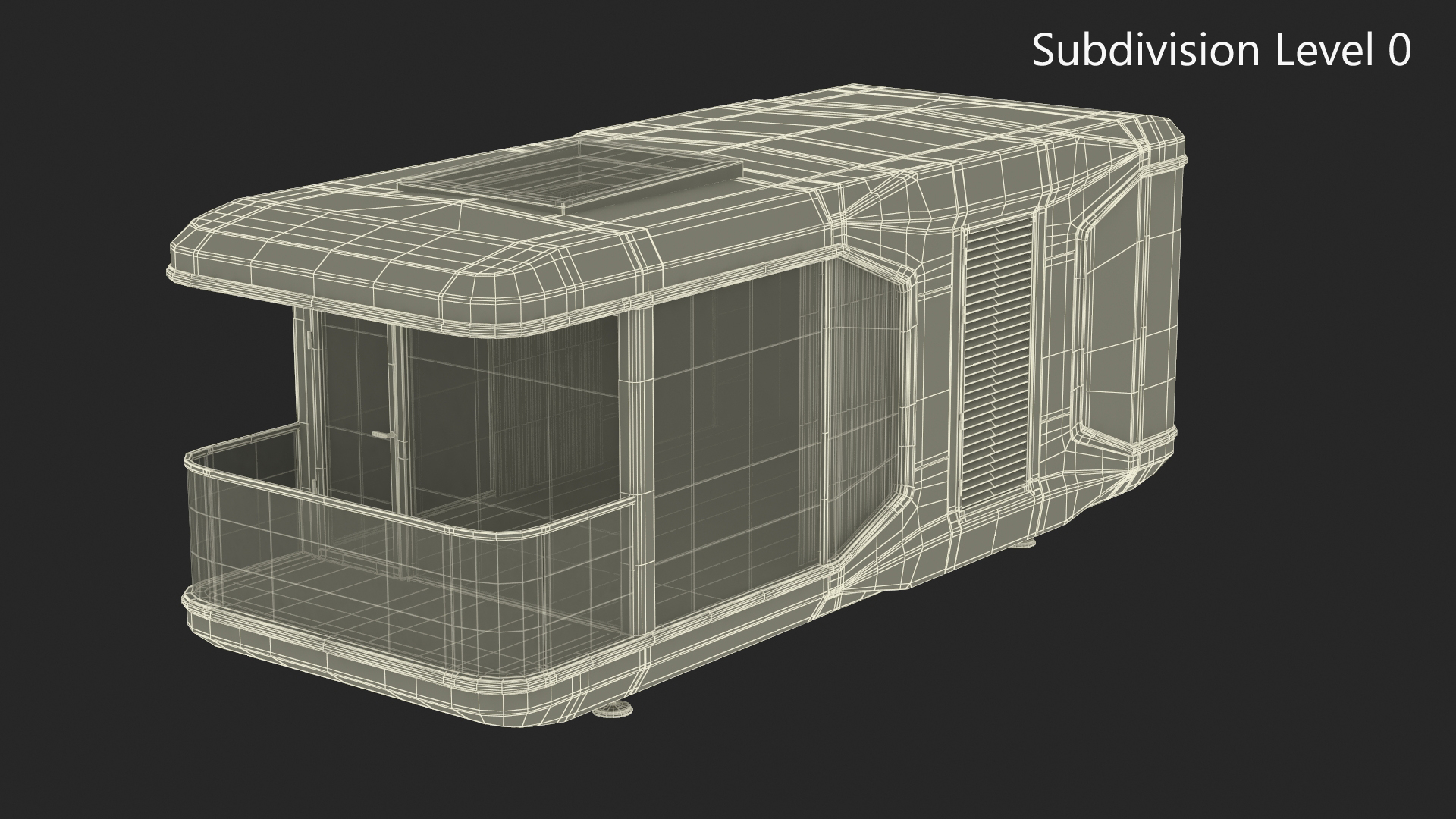 3D model Futuristic Modular Home Design