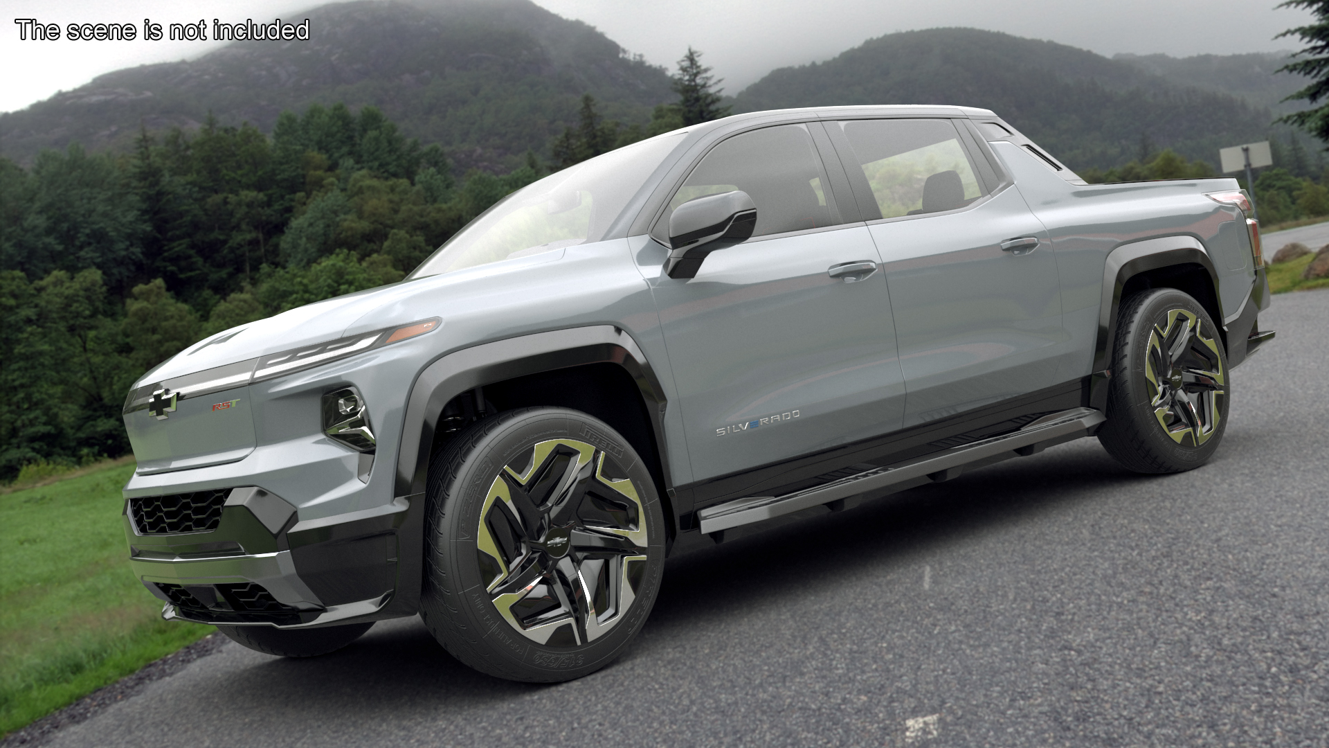 Chevrolet Silverado EV 2024 Gray 3D