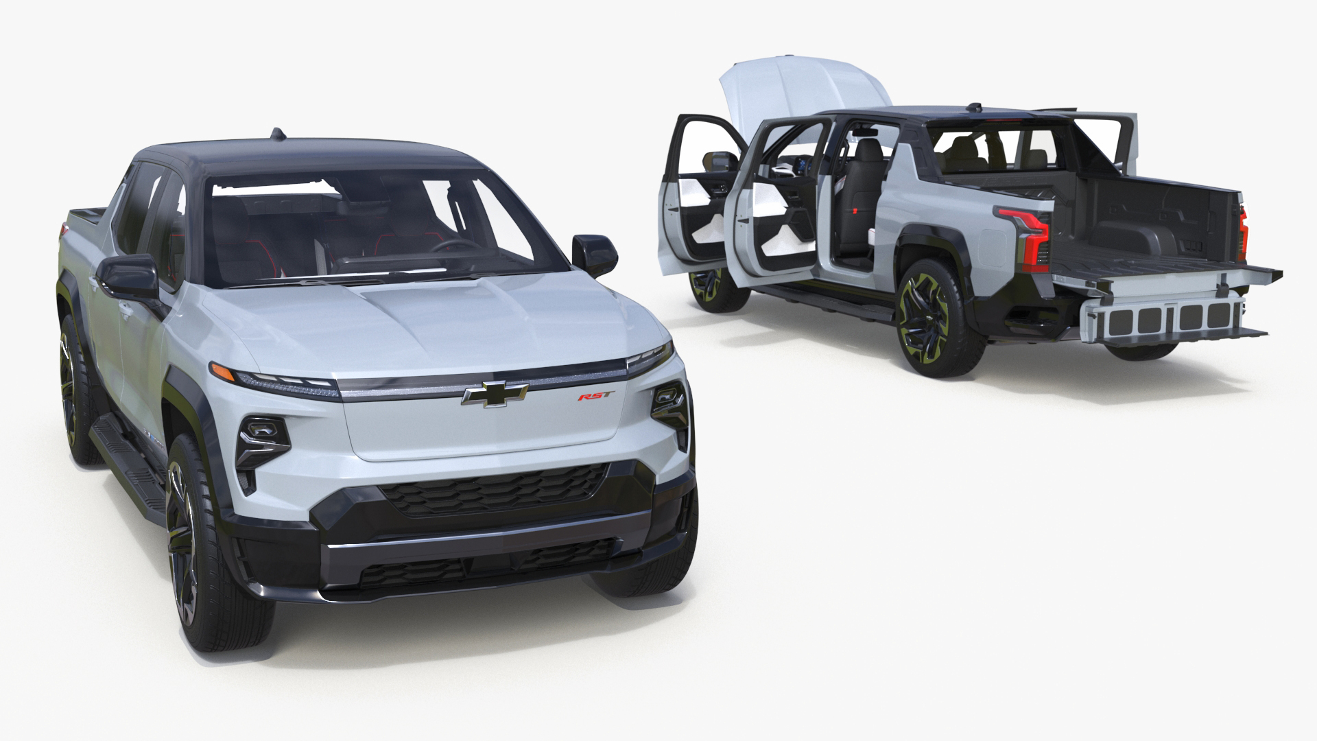 Chevrolet Silverado EV 2024 Gray 3D