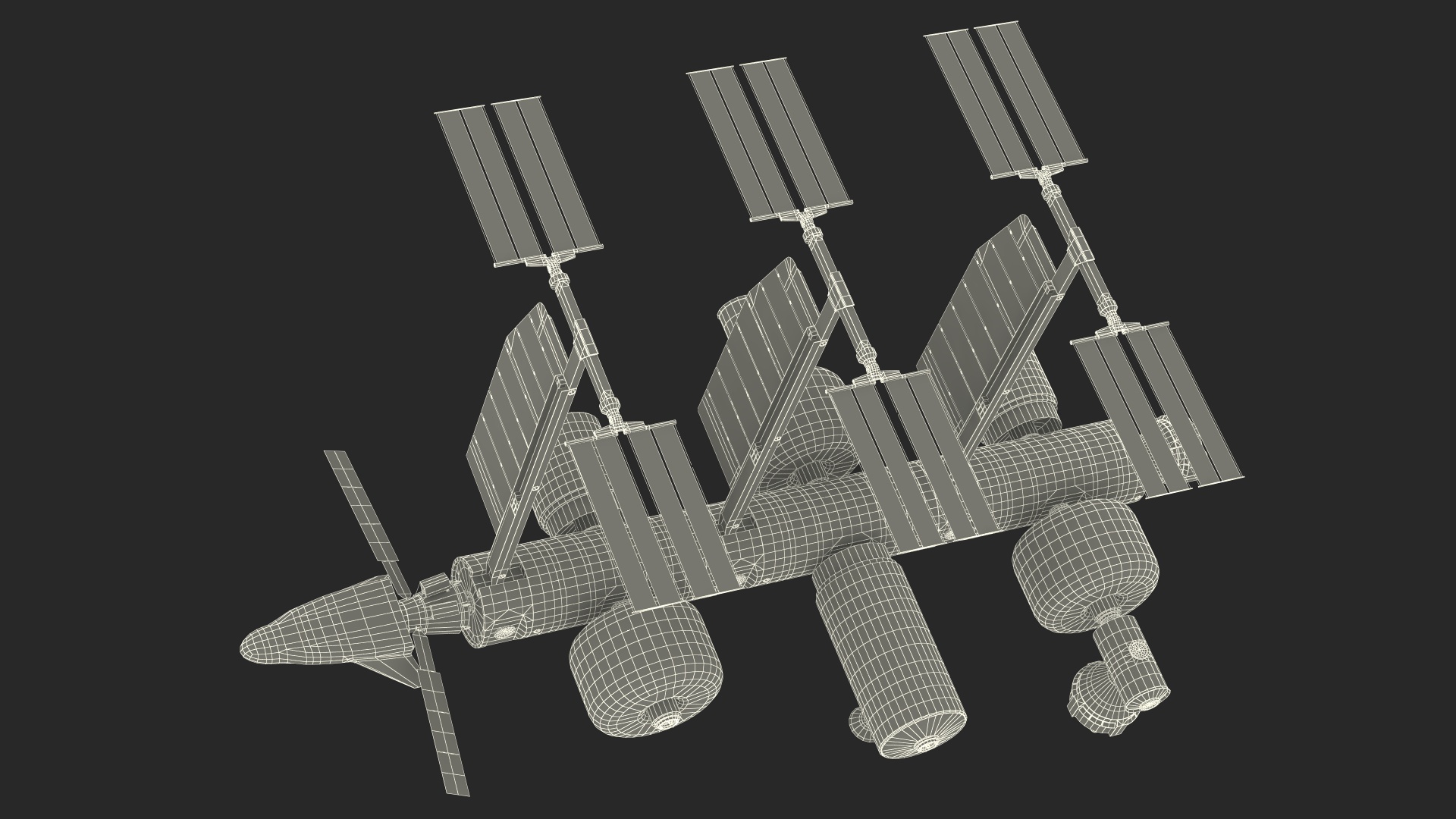 3D model Orbital Reef Blue Origin Space Station Rigged