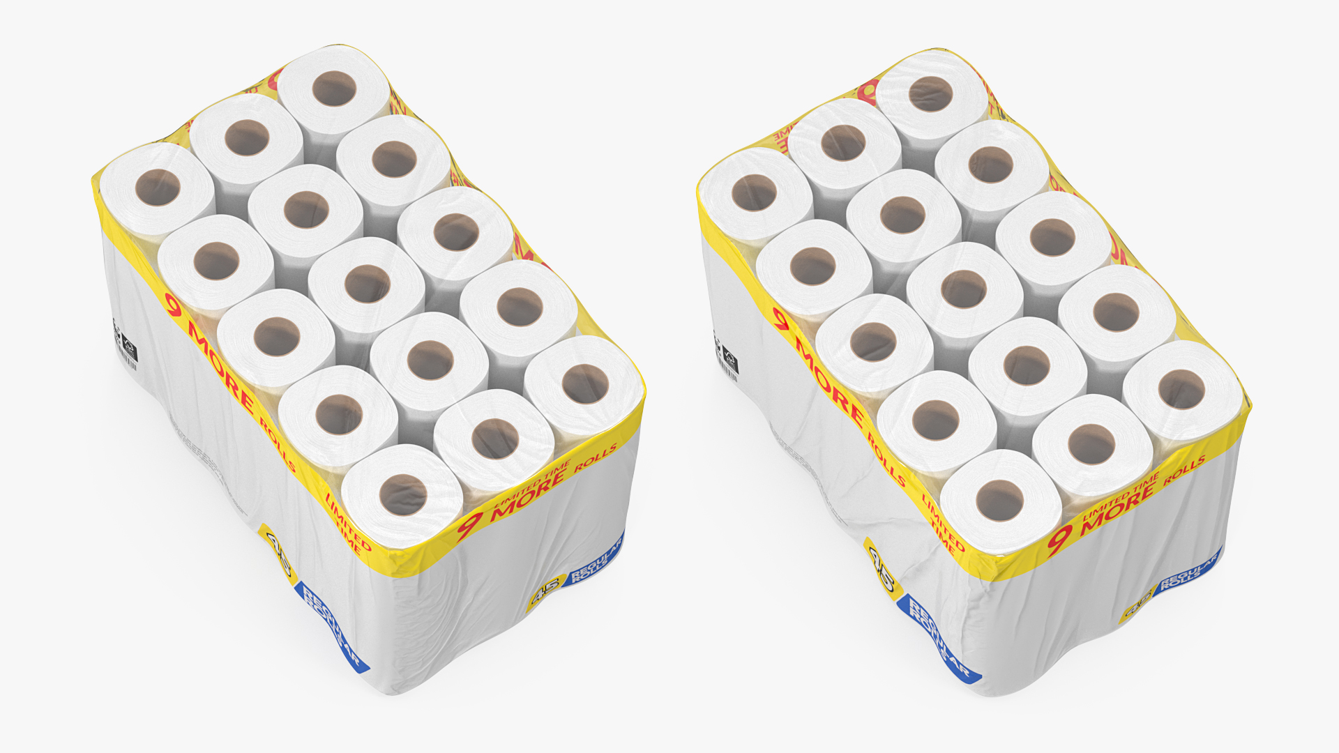 3D model Bath Tissue 45 Rolls Pack